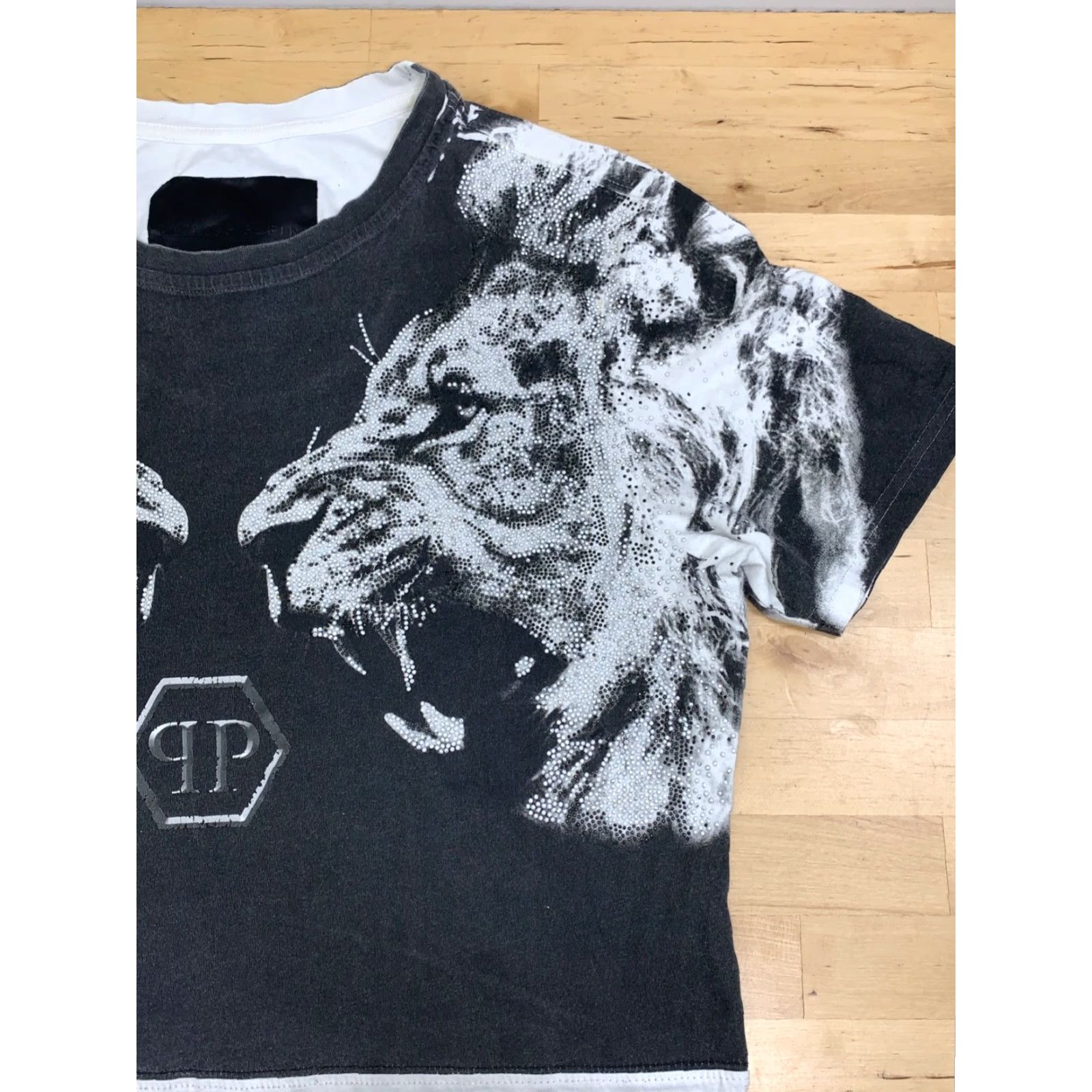 Philipp Plein Philipp Plein Shirt Men M Lions Rhinestone Logo Short Sleeve Crew Neck Multicolor Logo T-Shirt Mens Size US M / EU 48-50 / 2 - 4 Thumbnail