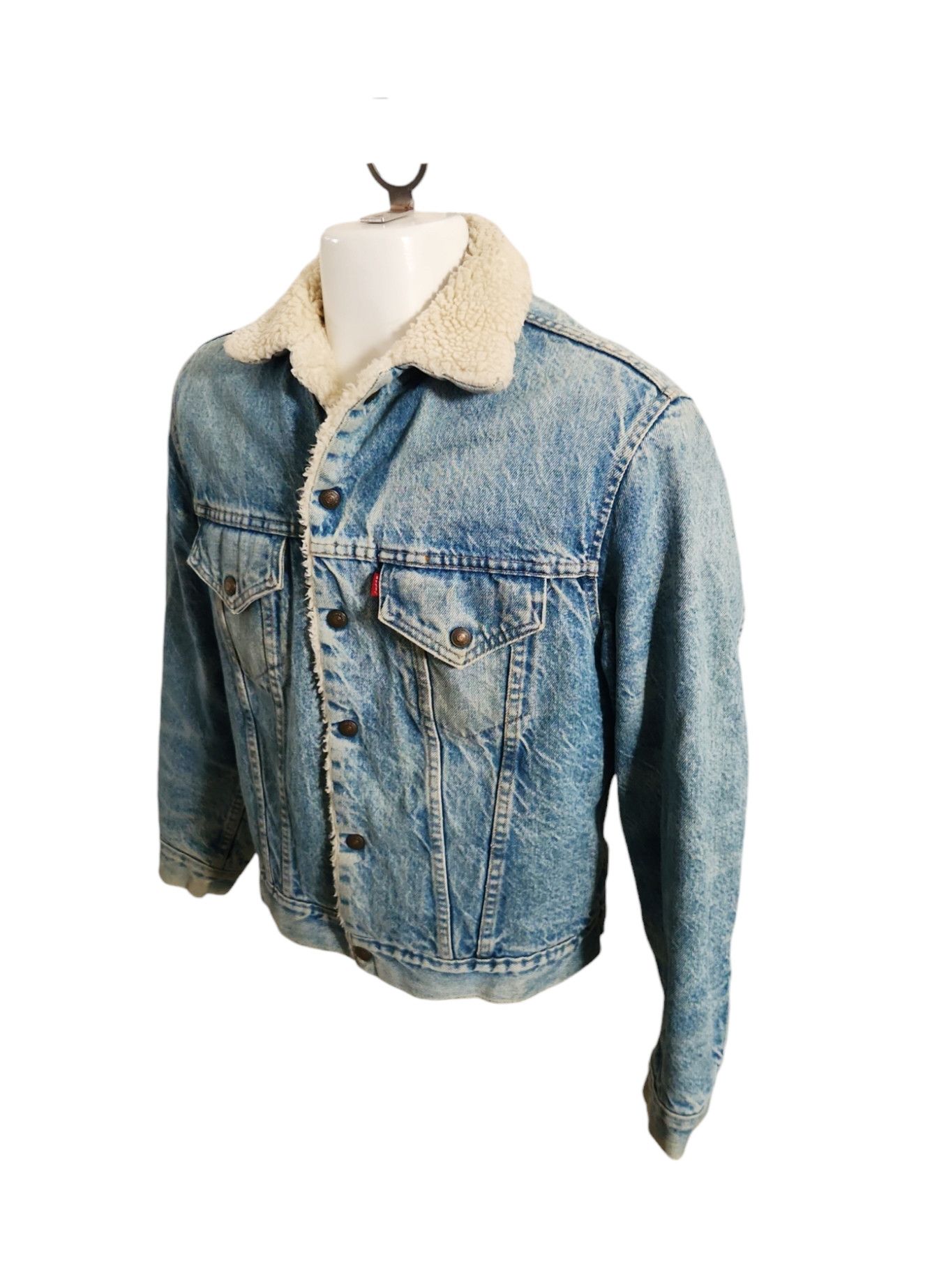 Levi's × Vintage LEVI'S TRUE VINTAGE SHERPA TRUCKER DENIM JACKET 1970S SZ 40 Size US M / EU 48-50 / 2 - 4 Thumbnail