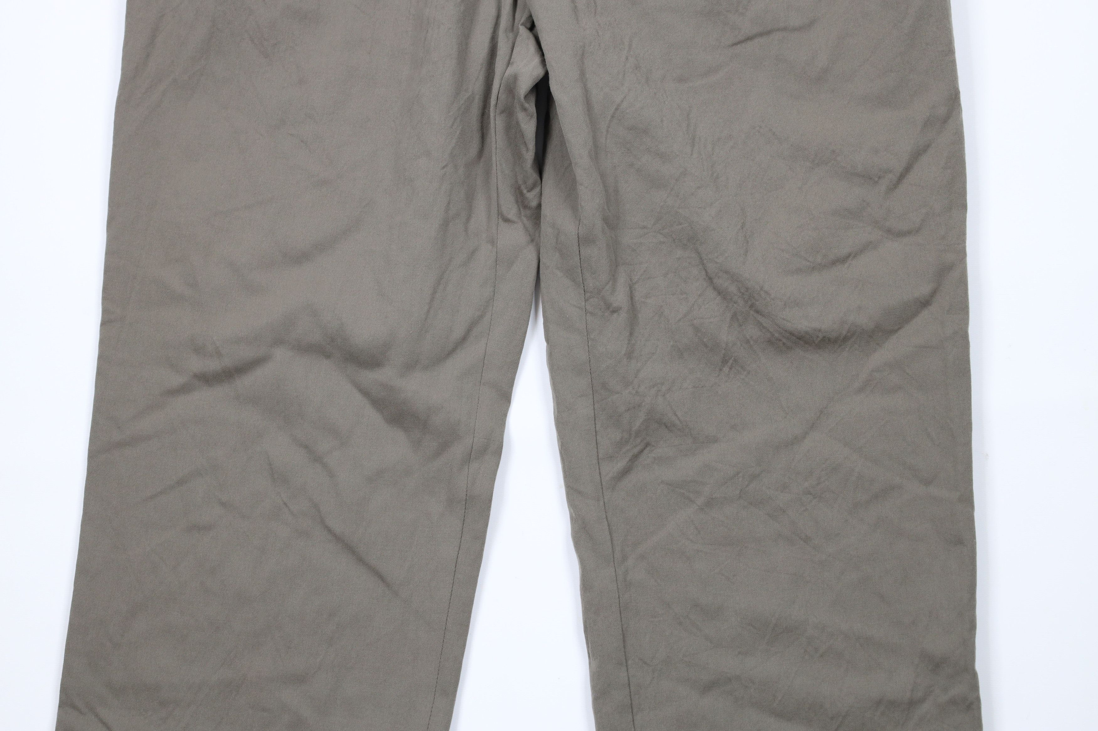 Brooks Brothers × Vintage Vintage 90s Brooks Brothers Wool Chino Pants Greenish Gray Size US 36 / EU 52 - 3 Thumbnail