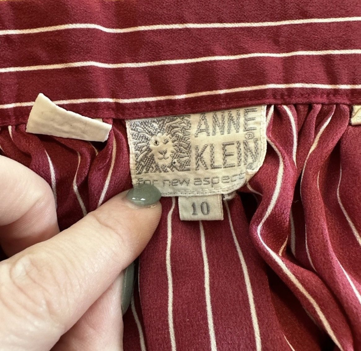 Anne Klein VINTAGE Anne Klein Skirt Size 32" / US 10 / IT 46 - 5 Thumbnail