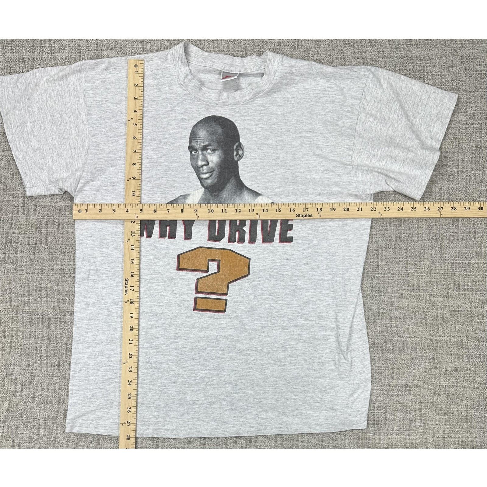 Nike Nike Shirt Gray Jordan Why Drive When You Can Fly 90s Sz L Size US L / EU 52-54 / 3 - 2 Thumbnail