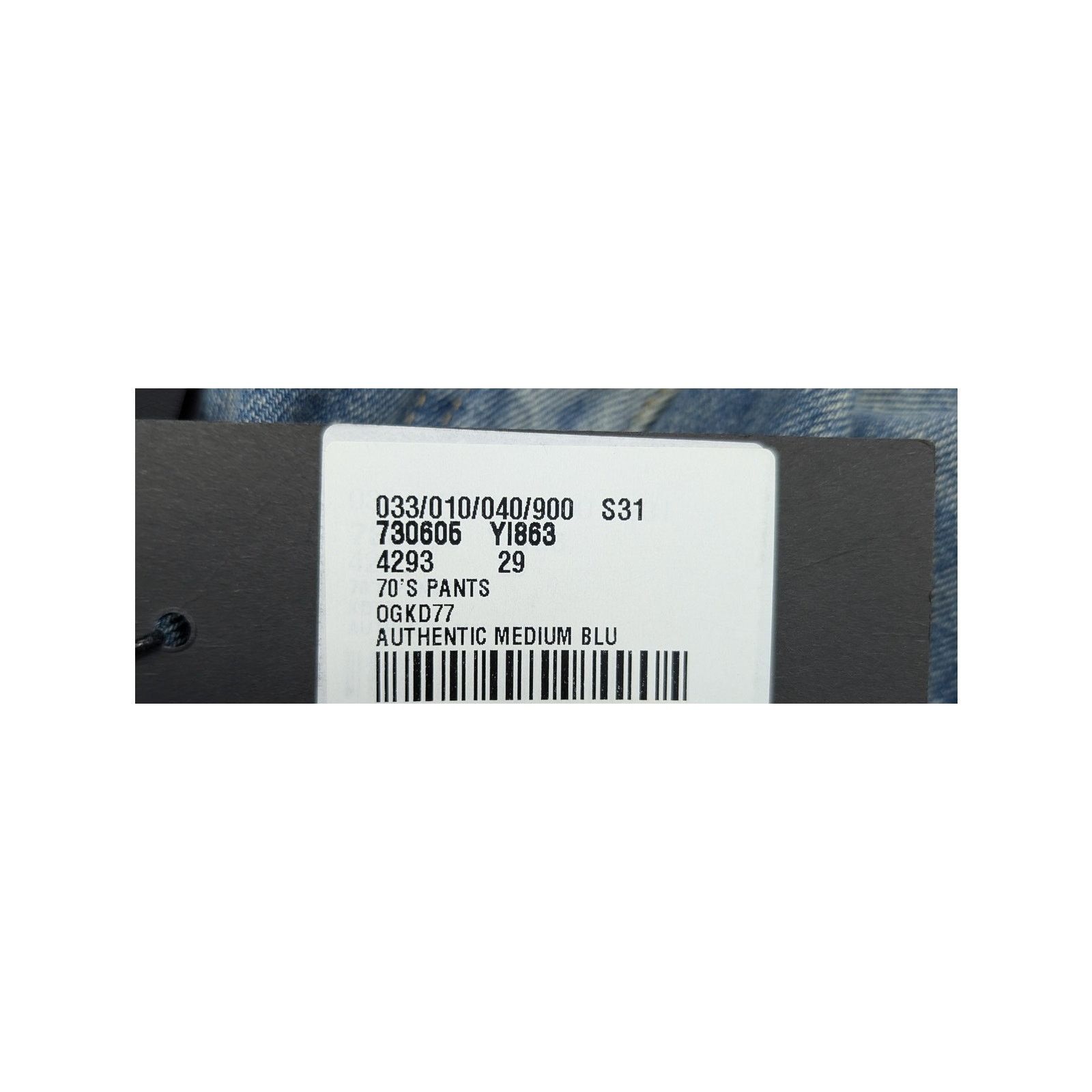 Saint Laurent Paris o1rshd1 70's Pants OGKD77 Jean in Medium Blue Size US 29 - 22 Thumbnail