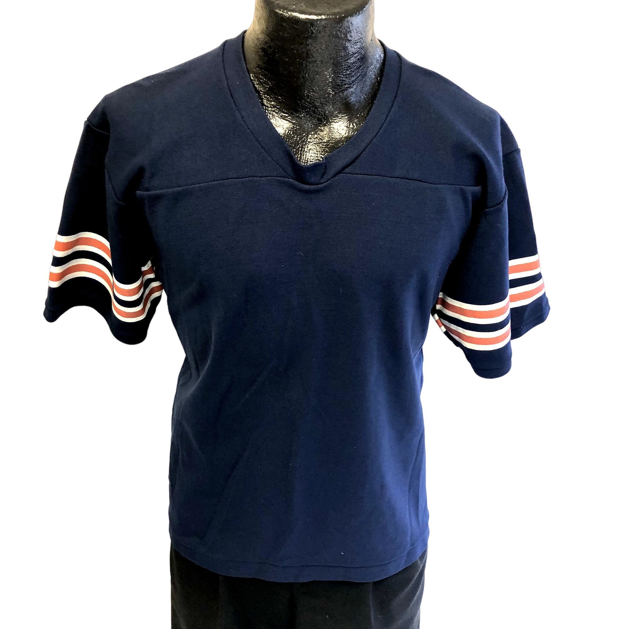 Image of Unkwn 70's Rawlings Usa Nfl Chicago Bears Football Ringer Jersey in Blue, Men's (Size XL)