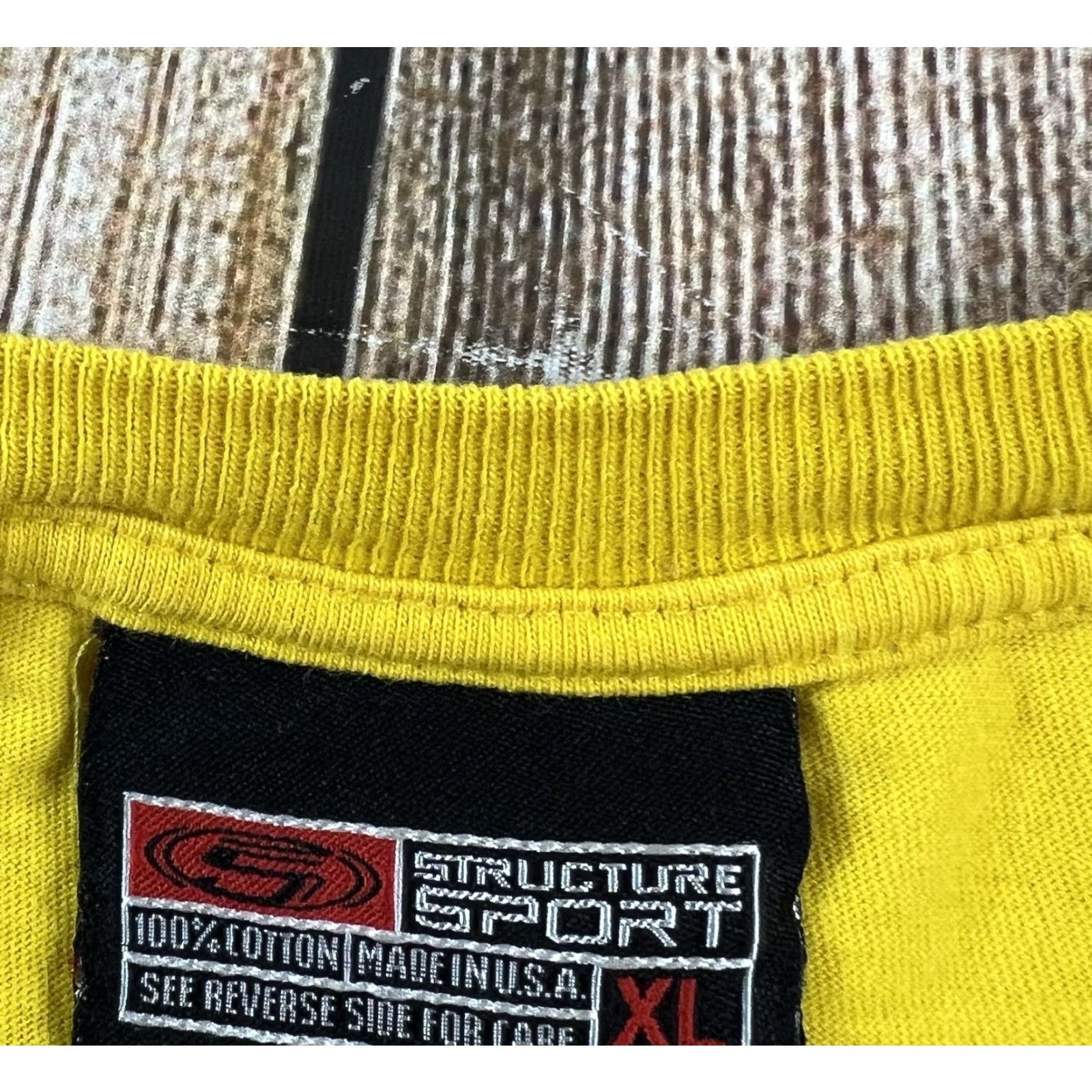 Vintage VINTAGE Distressed Y2K Structure Sport Yellow T Shirt XL Men Crew Neck Short Sleeve Size XL Yellow Grunge Hipster Punk Vintage Yes Size US XL / EU 56 / 4 - 7 Thumbnail