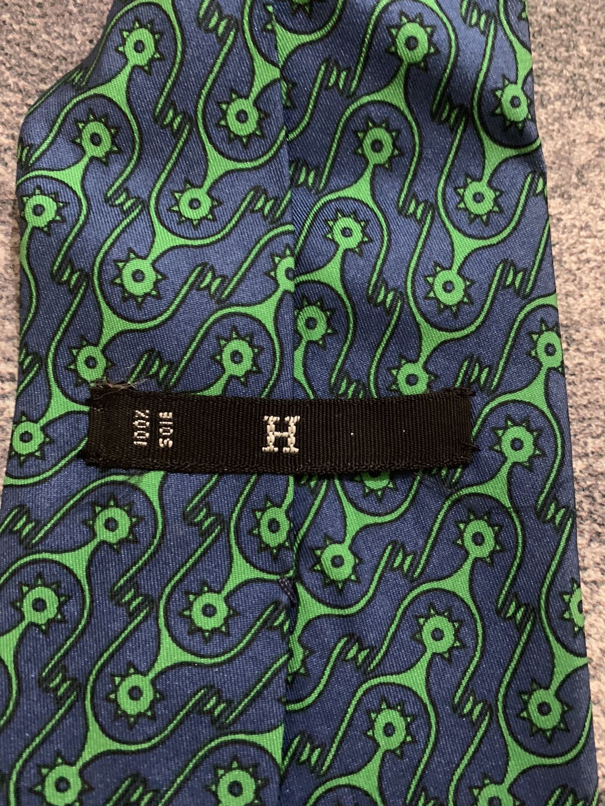 Hermes Hermes Paris Tartan Silk Tie Size ONE SIZE - 4 Thumbnail