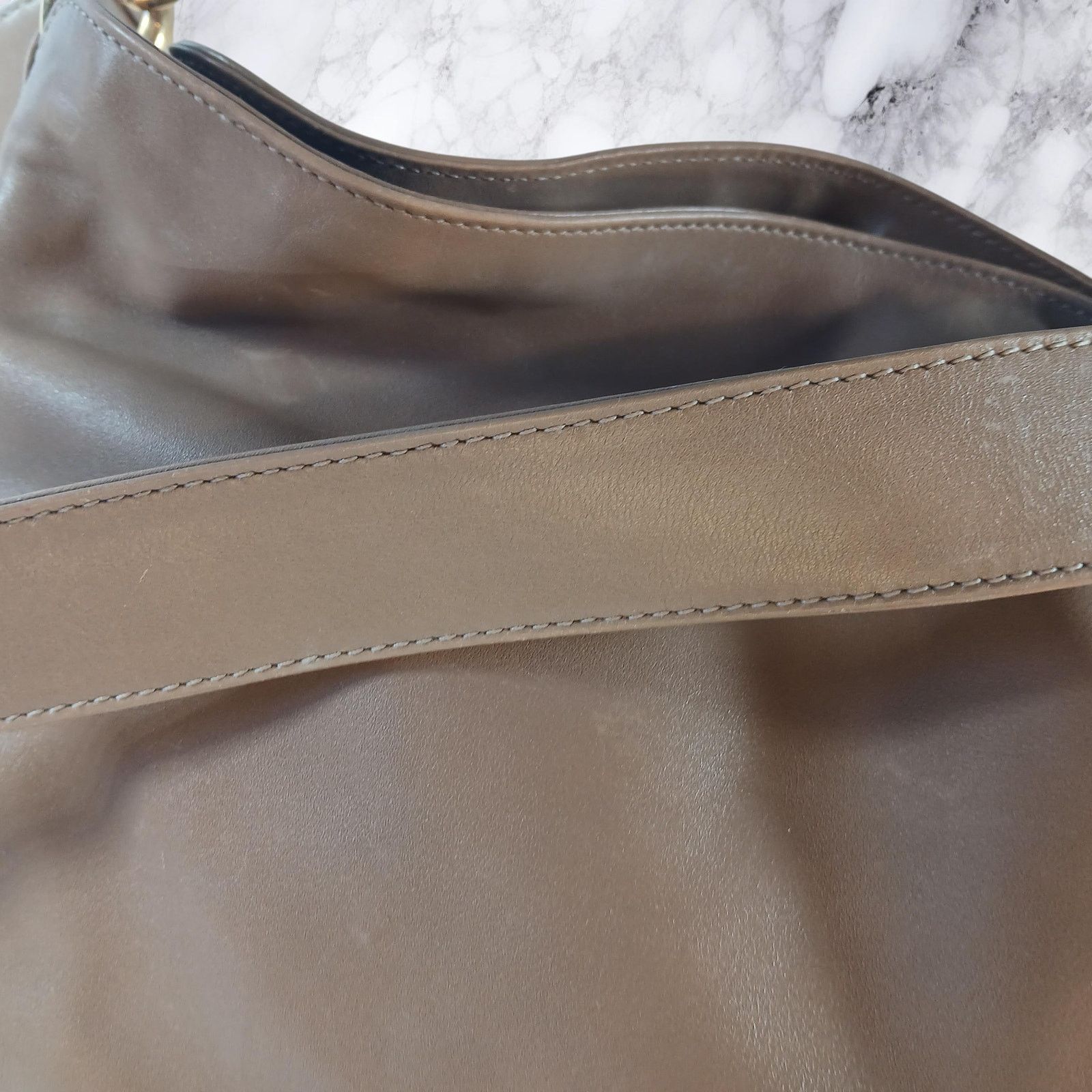 Gucci GUCCI Bamboo Shoulder/Hand Bag Leather Brown Gold Size ONE SIZE - 16 Thumbnail