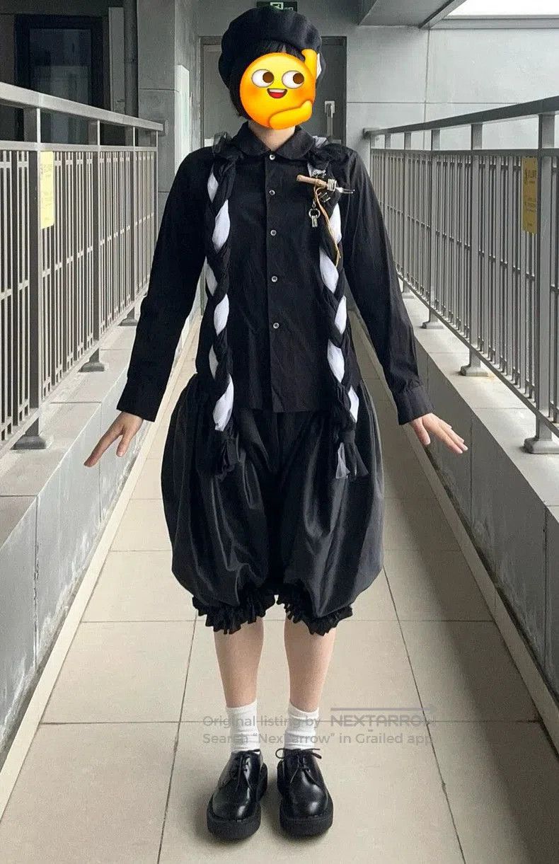 Comme des Garcons comme des garçons braided black shirt . Size US S / EU 44-46 / 1 - 6 Thumbnail