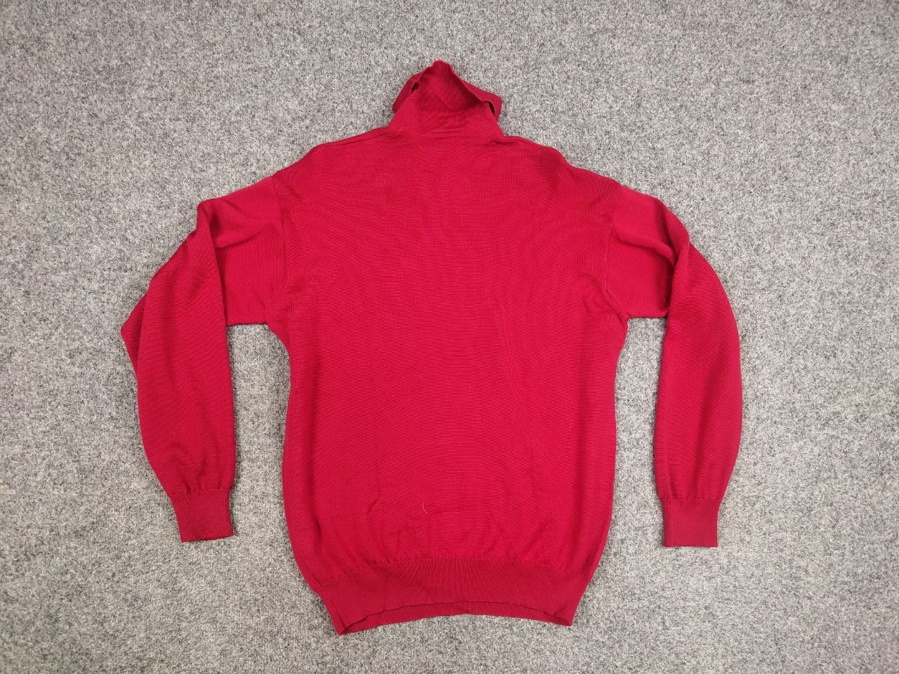 Lacoste Vintage 90's Lacoste Logo Red Wool Turtleneck Sweater Size US XL / EU 56 / 4 - 10 Thumbnail