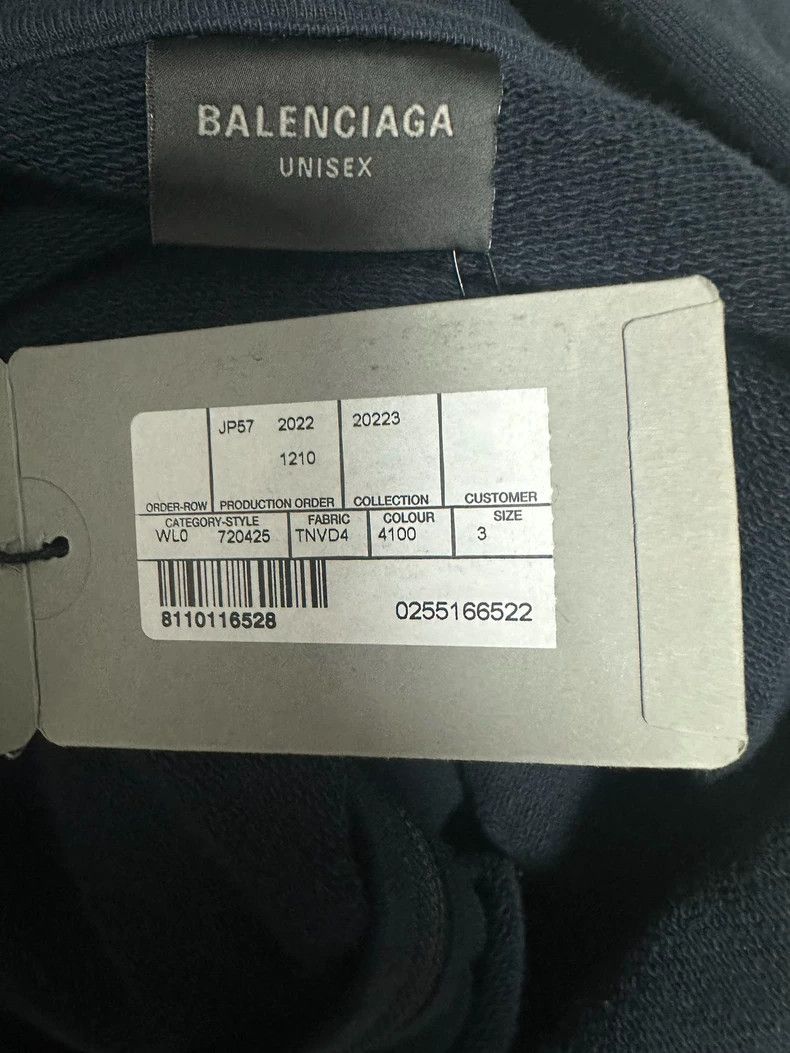 Balenciaga Balenciaga Warhorse polo Dark Blue Worn Zip Hoodie 2501-Ne Size US L / EU 52-54 / 3 - 5 Thumbnail