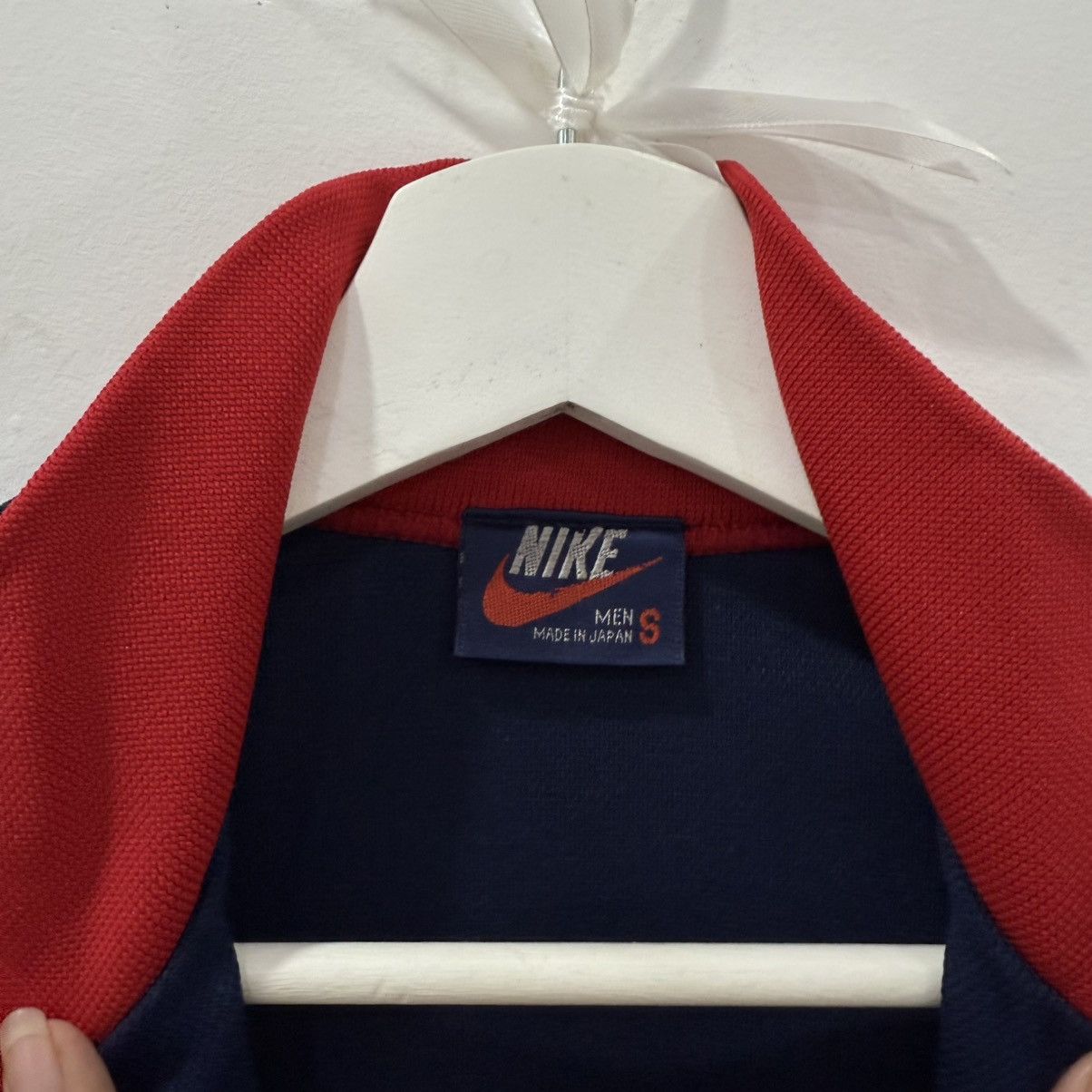 Nike × Vintage Vintage 80s Nike Tracktop Blue Tag Japan DeadStock Size US S / EU 44-46 / 1 - 5 Thumbnail