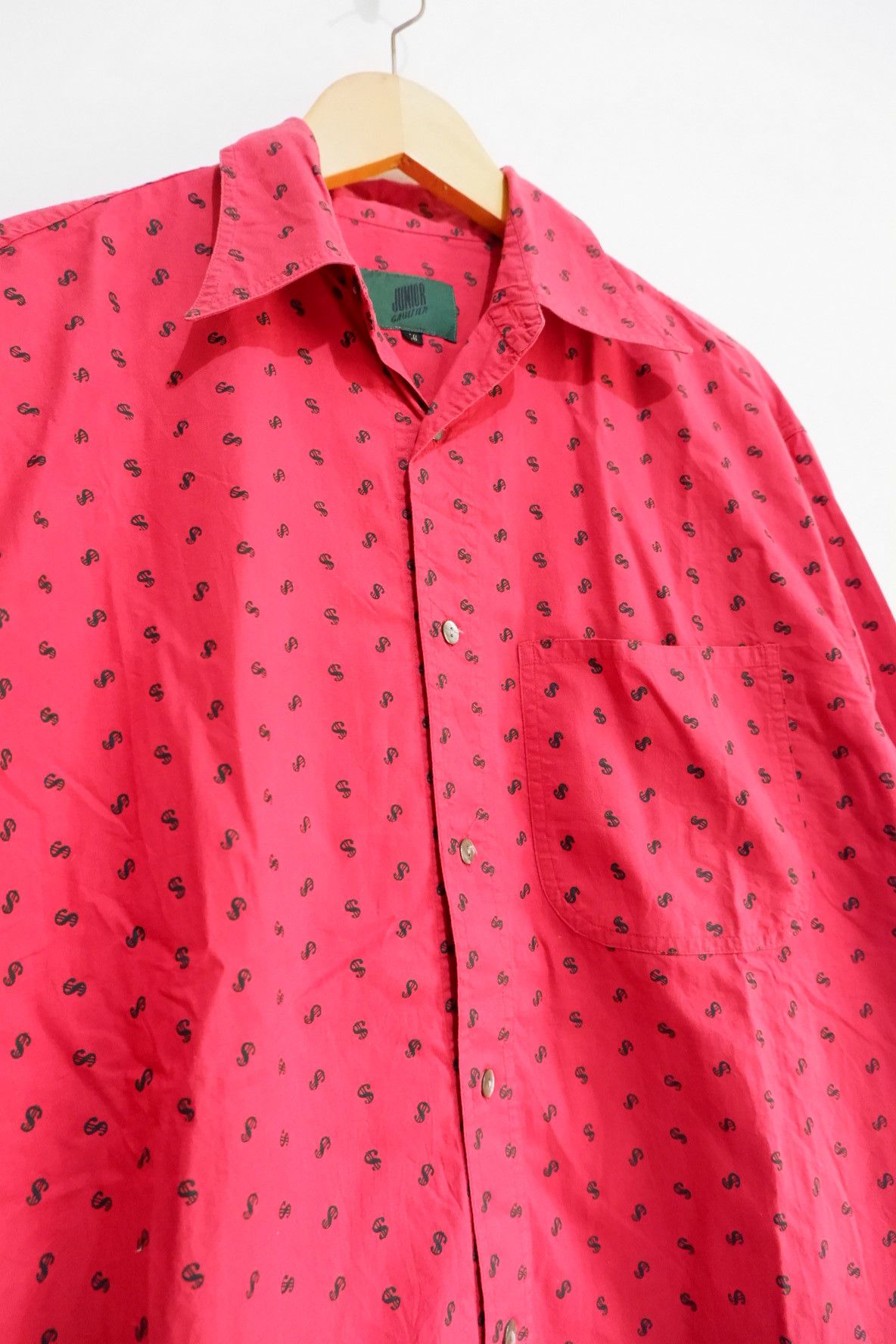 Jean Paul Gaultier VTG Junior Jean Paul Gaultier Full Print Button Shirts Size US L / EU 52-54 / 3 - 3 Thumbnail