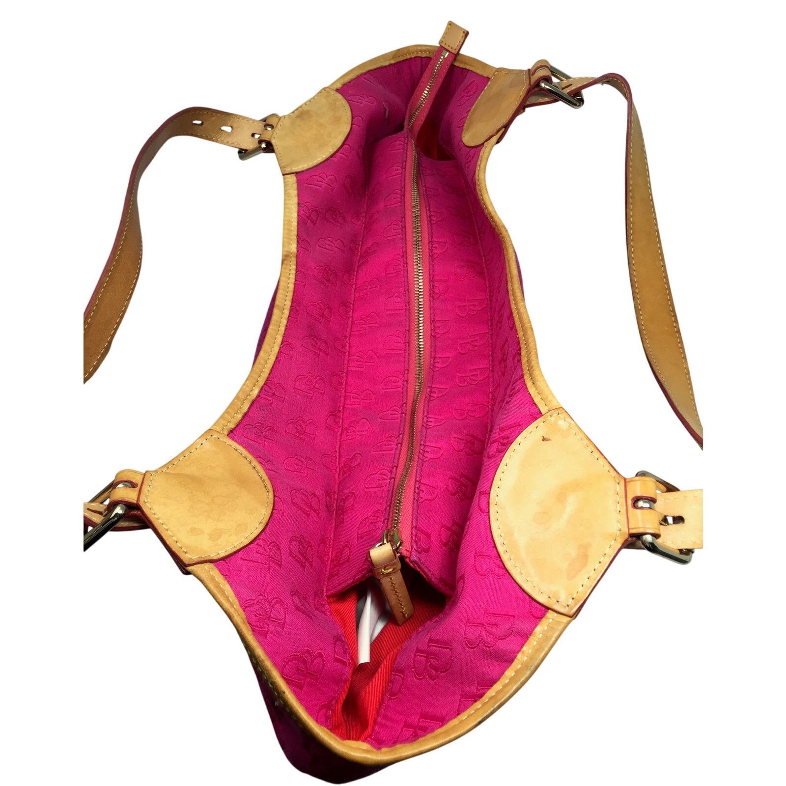 Dooney & Bourke Dooney & Bourke Oversize Deep Pink Hobo Bag Size ONE SIZE - 4 Thumbnail