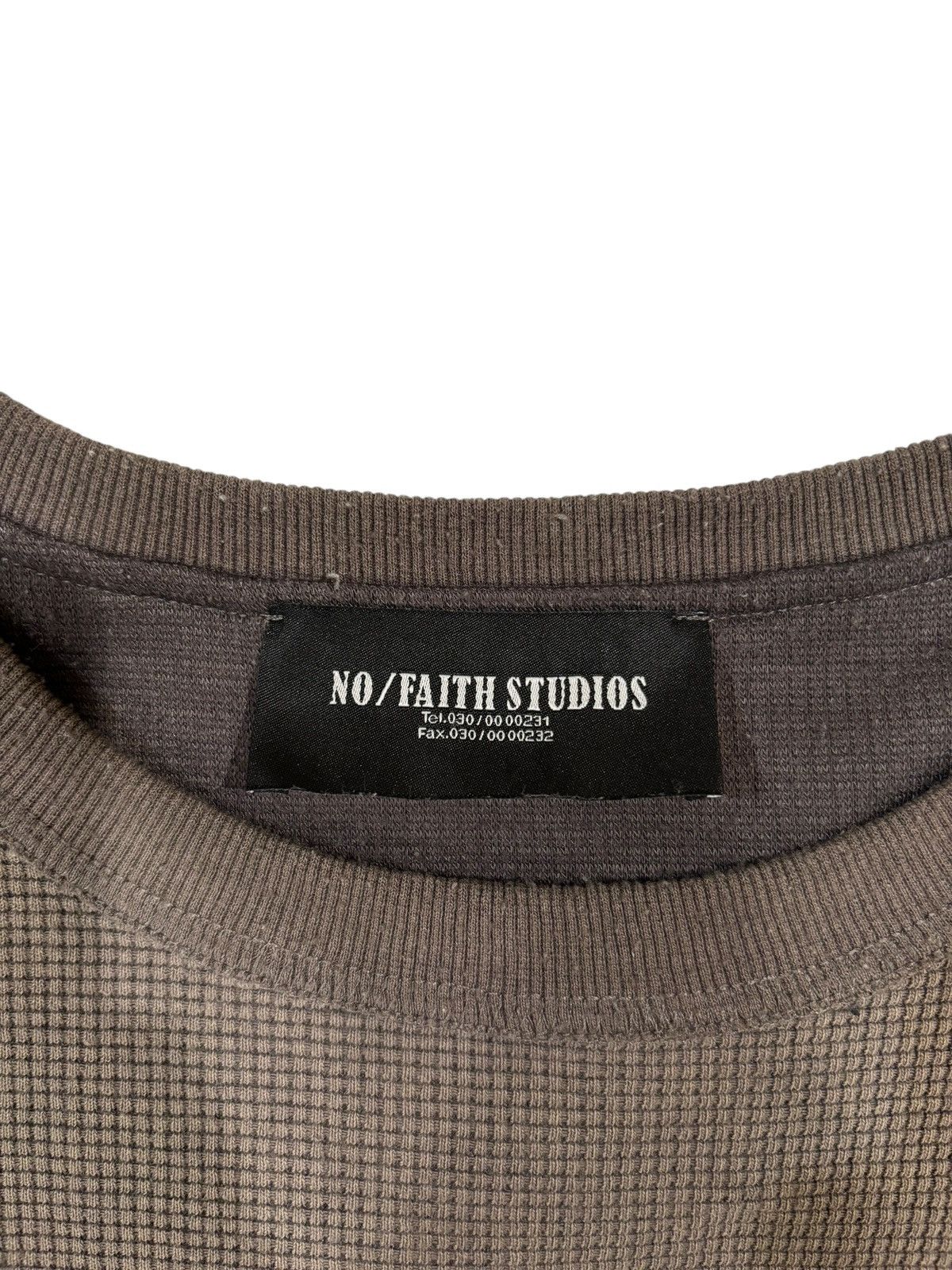 No Faith Studios sunfade waffle cotton tee Size US M / EU 48-50 / 2 - 4 Thumbnail