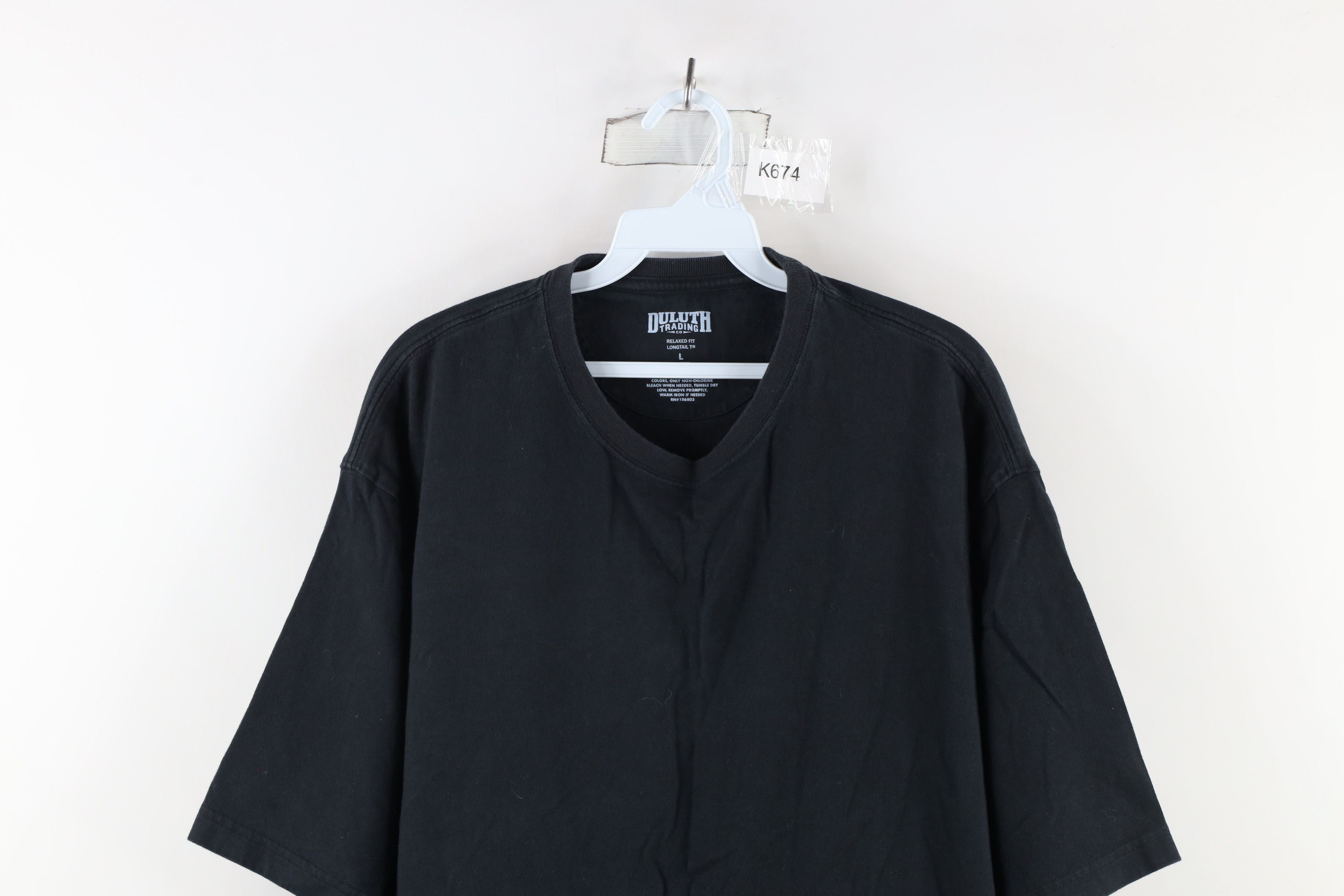 Duluth Trading Company × Vintage Duluth Trading Co Blank Relaxed Fit Longtail T T-Shirt Black Size US L / EU 52-54 / 3 - 2 Thumbnail
