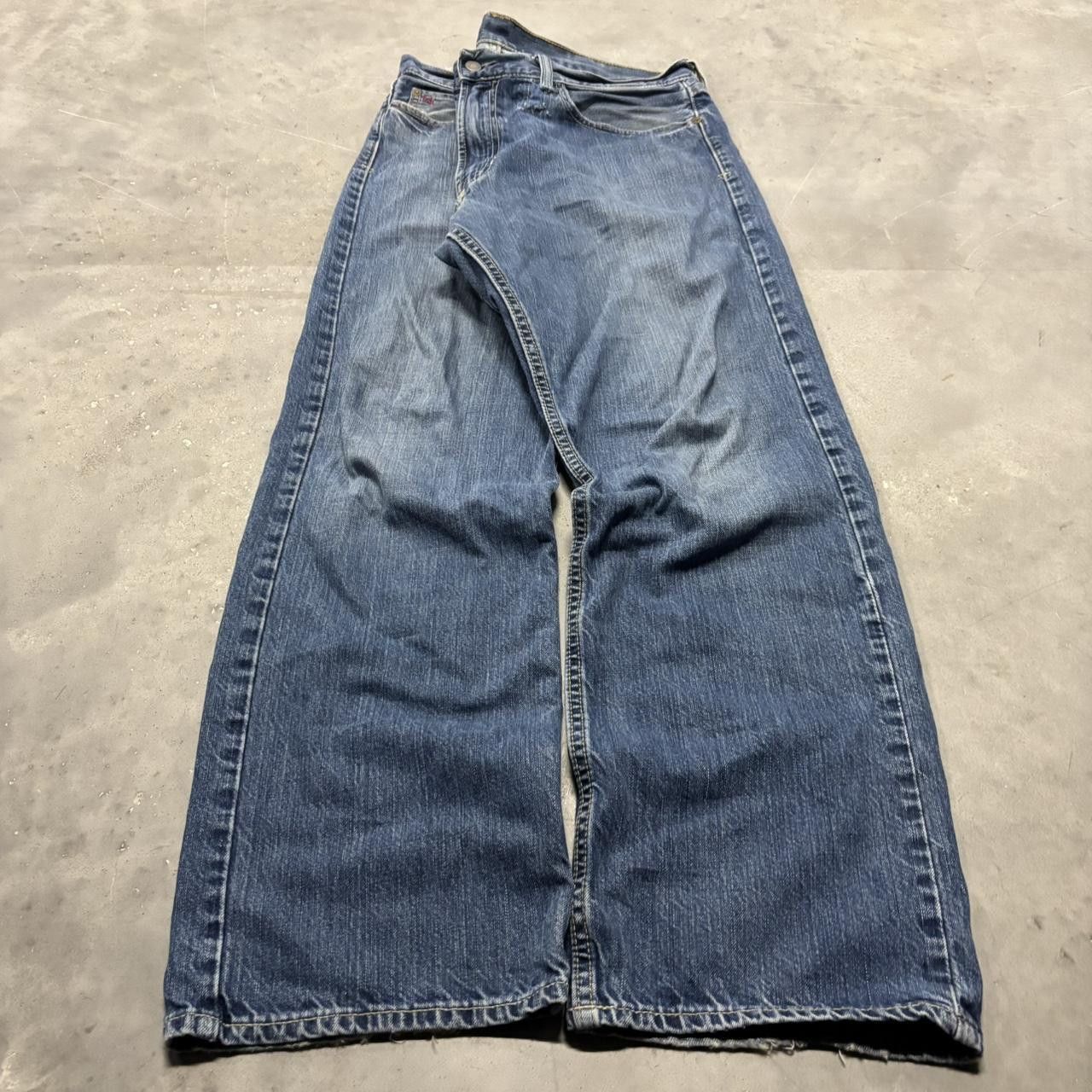 Polo Ralph Lauren × Vintage Crazy Vintage Y2K/2000s Grunge Dark Wash Polo Ralph Lauren Denim Jeans! Size US 35 - 3 Thumbnail