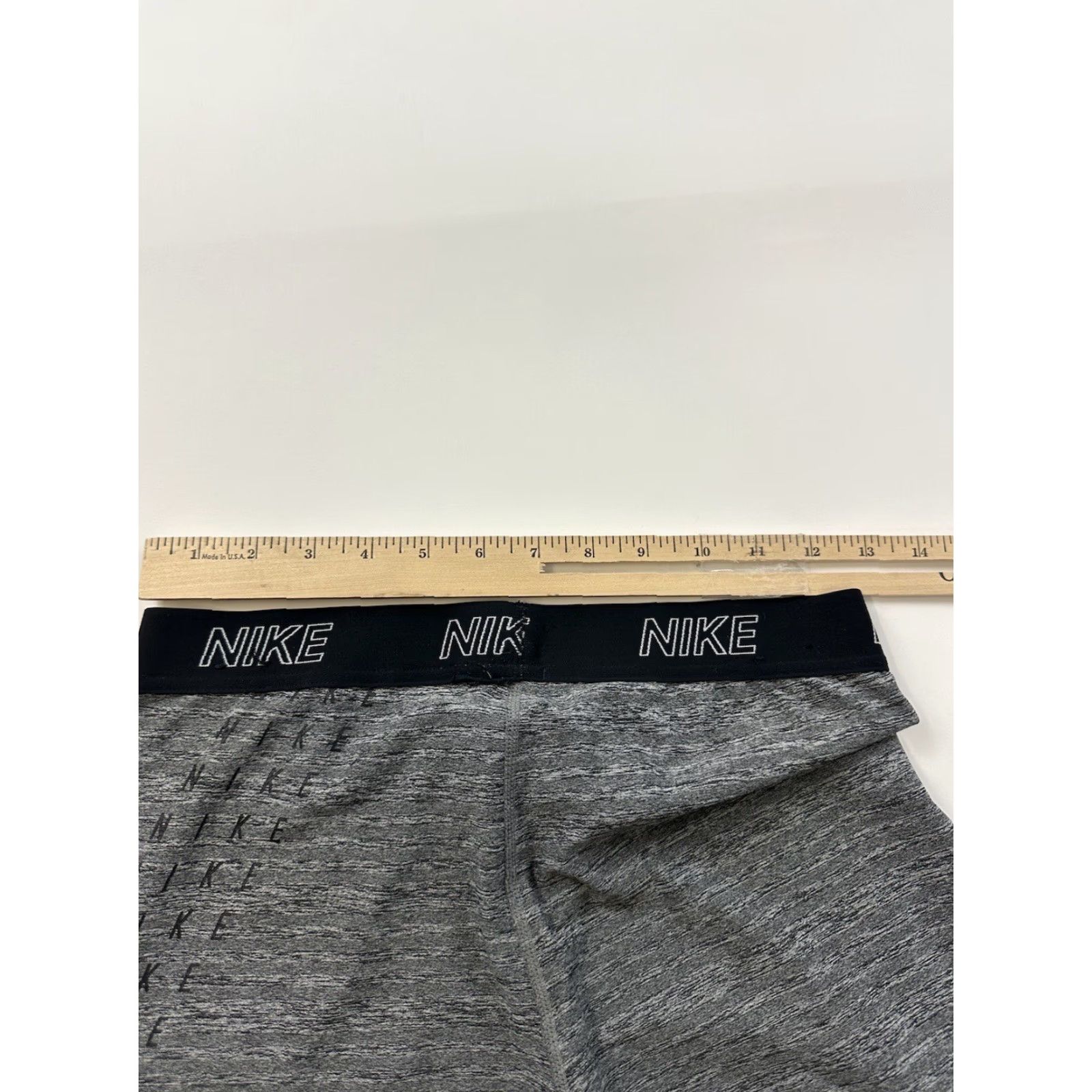Nike Nike Leggings Women M Medium Gray Static Compression Activewear Size 32" / US 10 / IT 46 - 6 Thumbnail
