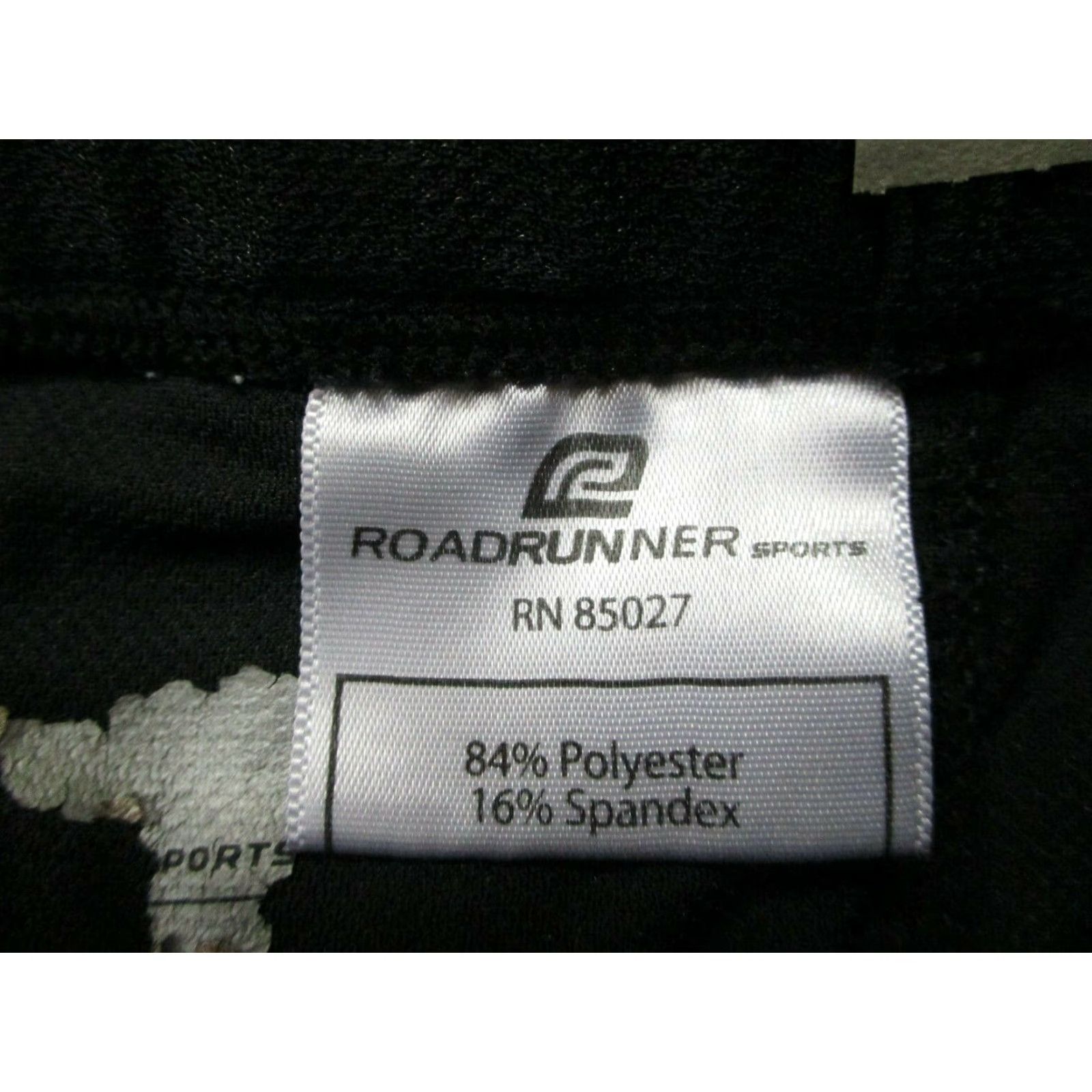 Vintage ROADRUNNER Capri Pants Women's Size S Active Running Workout Black/Purple Fitted Size 28" / US 6 / IT 42 - 4 Thumbnail