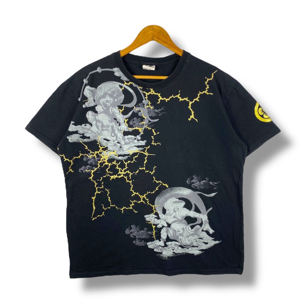 Japanese Brand Japanese Brand CURE ALL Sukajan Fujin Raijin Graphic Tee Size US L / EU 52-54 / 3 - 1 Thumbnail