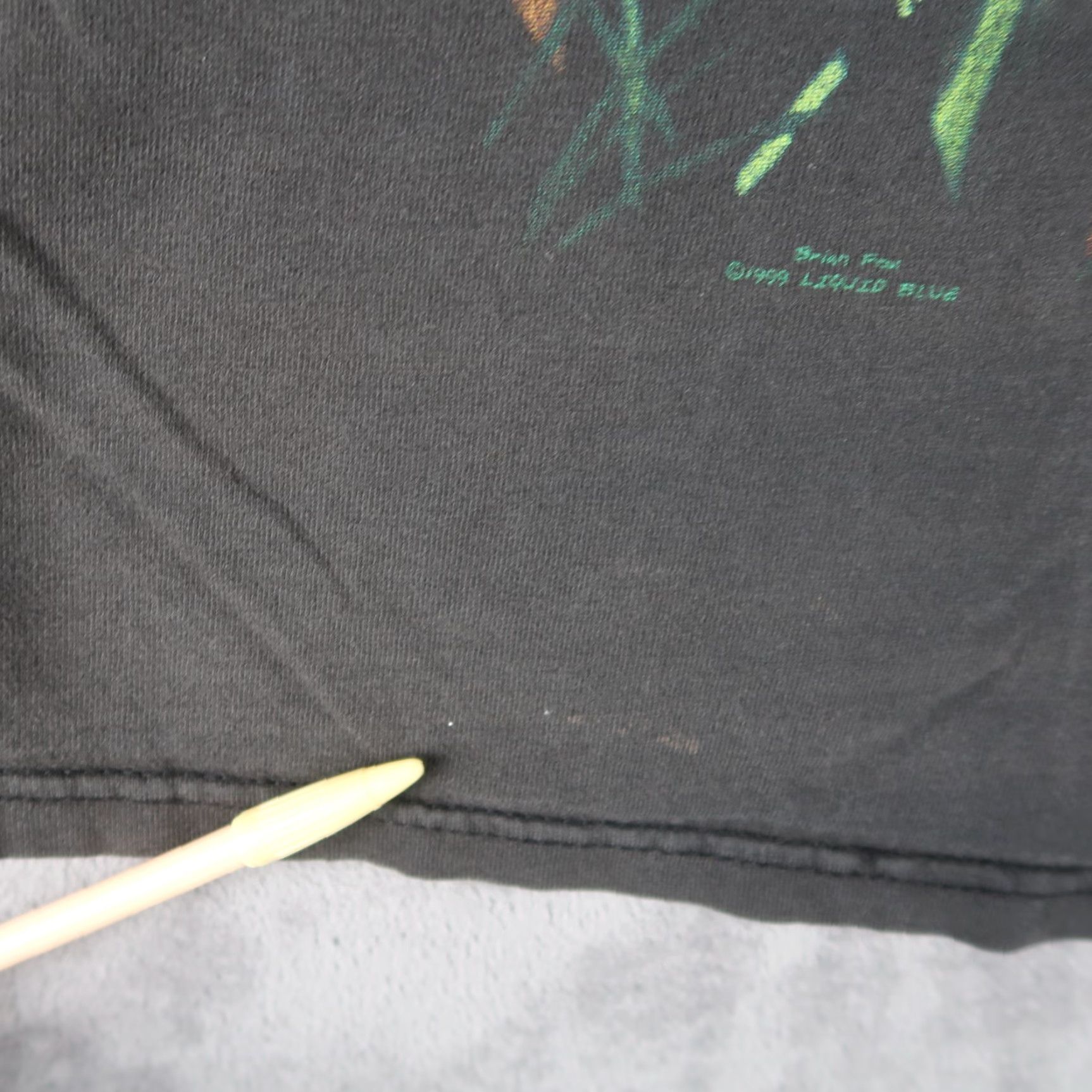 Liquid Blue VINTAGE 1990s Liquid Blue Brian Fox Panda Graphic T-Shirt XL Black Men 90s Double-Sided Size US XL / EU 56 / 4 - 5 Thumbnail