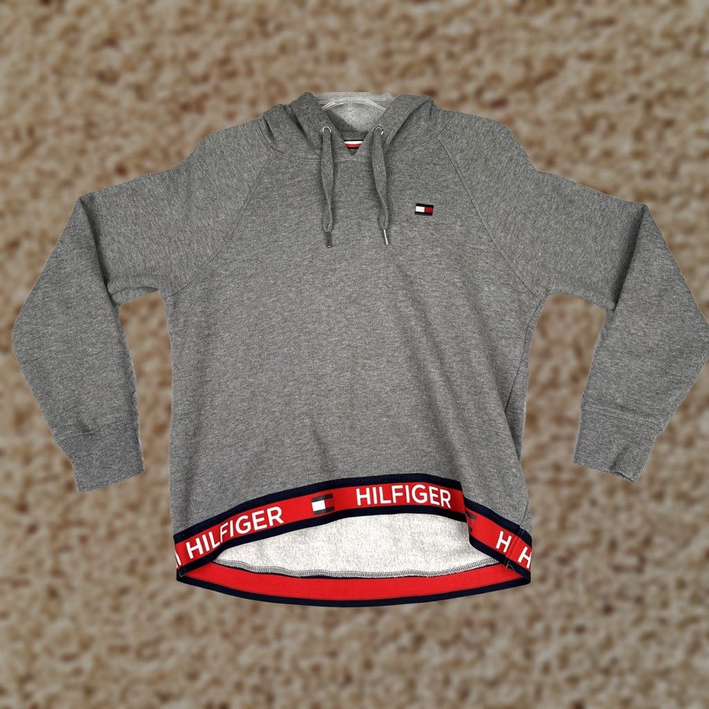 Tommy Hilfiger Tommy Hilfiger Hoodie Mens Small Gray Fleece Pullover Sweatshirt Logo Hem Sport Hoodie Pullover Mens Size US S / EU 44-46 / 1 - 1 Thumbnail