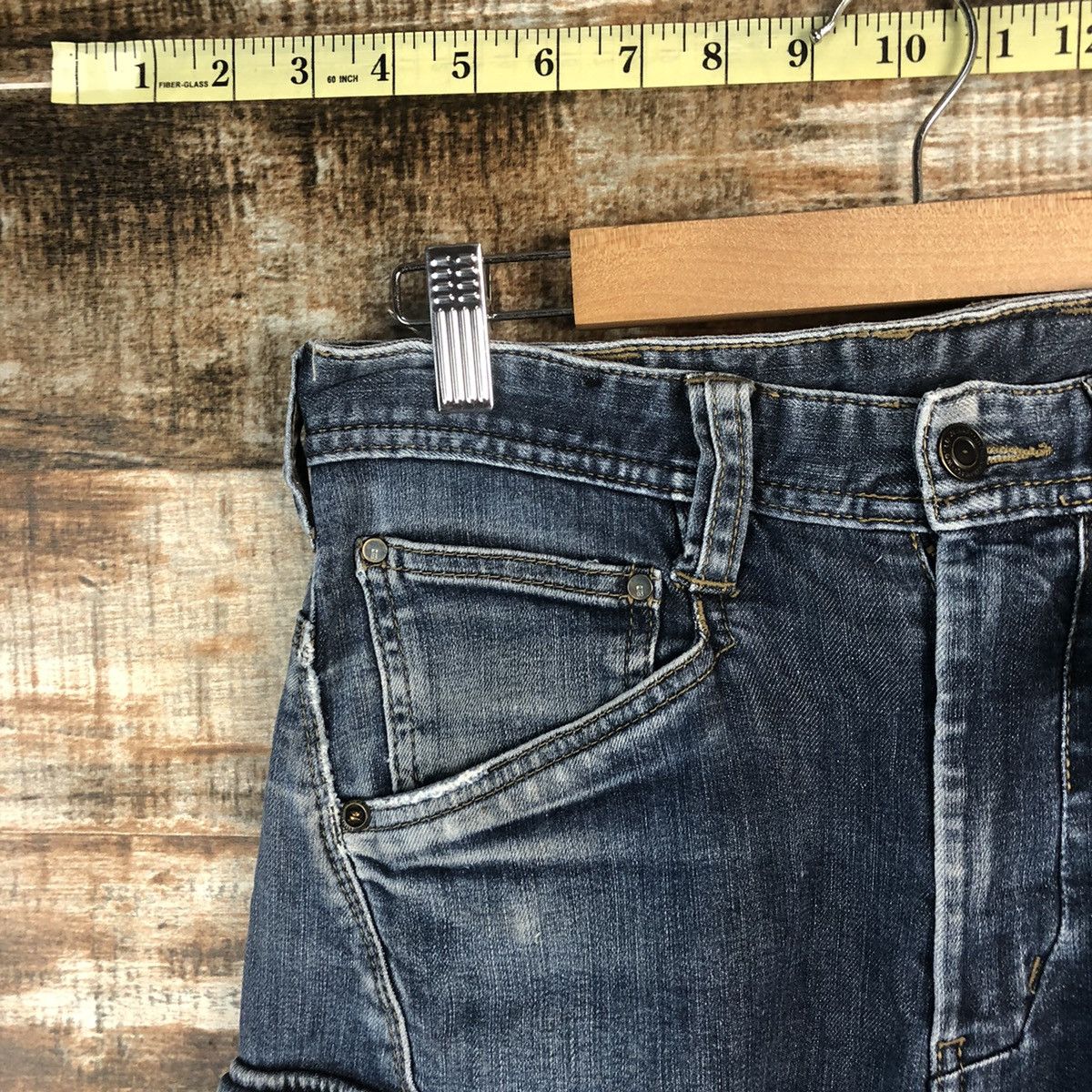 Japanese Brand Even River Black Distressed Denim Pants #A2107 Size US 30 / EU 46 - 7 Thumbnail