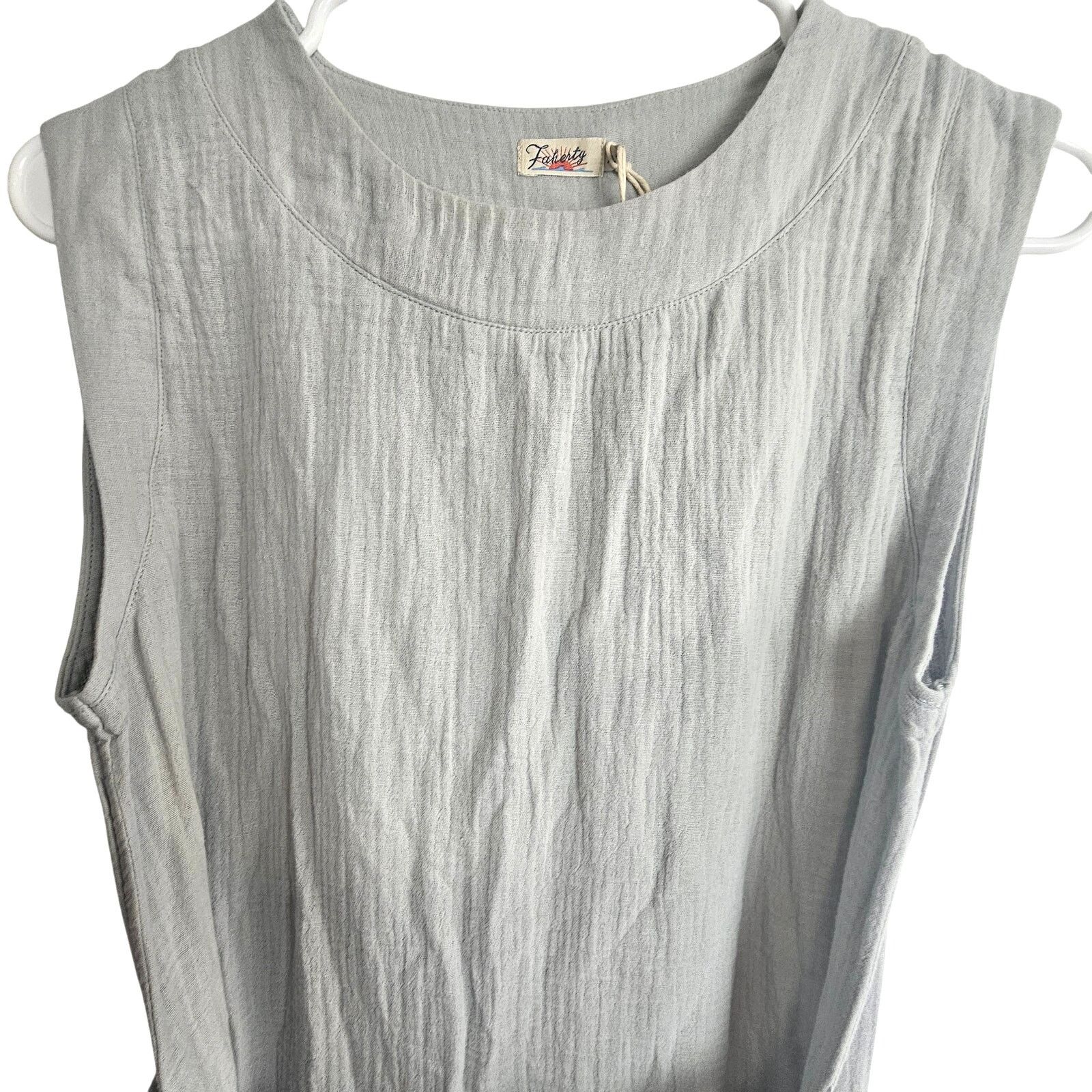 Faherty Faherty Womens Midi Dress Organic Cotton Costa Gauzey Sz XS Size XS / US 0-2 / IT 36-38 - 3 Thumbnail
