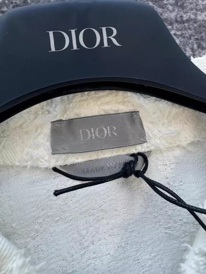 Dior Dior White Quilted Denim Jacket-2505 Size US L / EU 52-54 / 3 - 4 Thumbnail