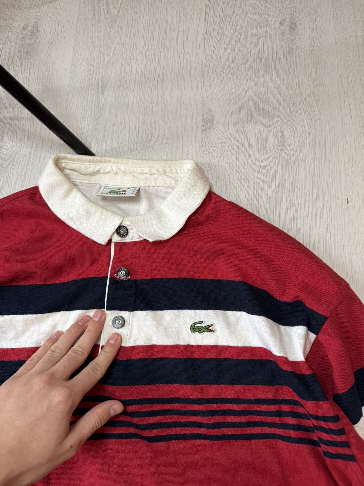 Lacoste Vintage Y2K Lacoste Rugby Baggy Sweatshirt Oversized 90’s Size US XXL / EU 58 / 5 - 3 Thumbnail