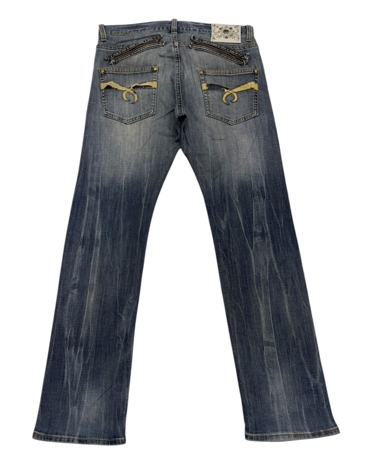 Hysteric Glamour VINTAGE JAPANESE BRAND VILLAND CLAWMARK DISTRESS DENIM JEAN Size US 36 / EU 52 - 2 Thumbnail