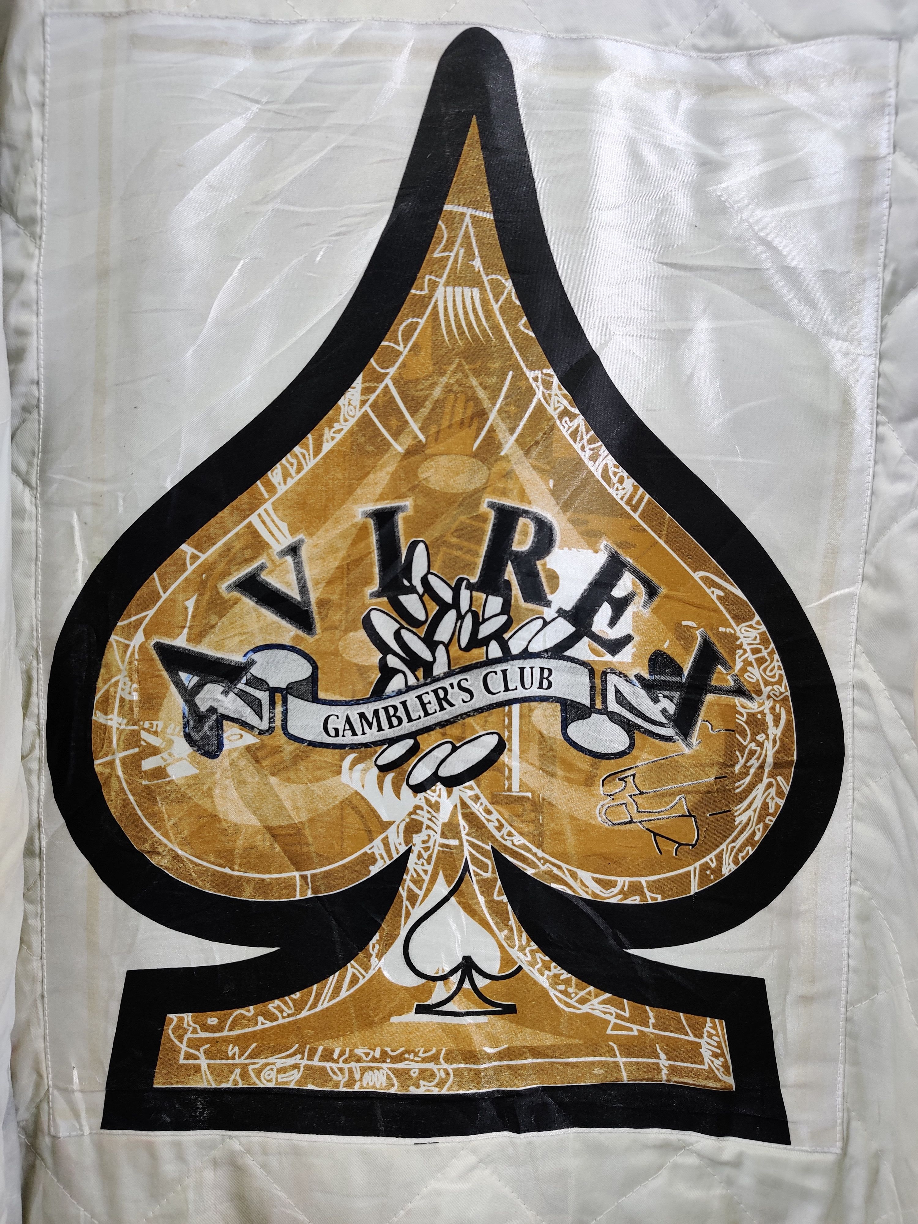 Avirex Vintage 90's Avirex Gamblers Club King Casino Leather Jacket Size US XXL / EU 58 / 5 - 10 Thumbnail