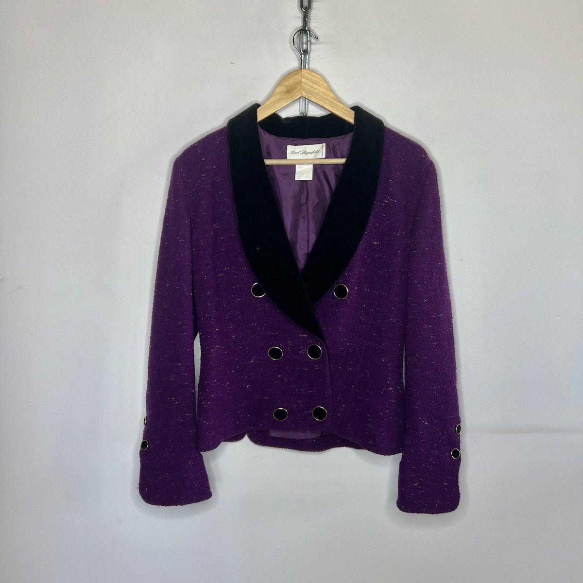 Karl Lagerfeld Karl Lagerfeld wool double breasted vintage jacket blazer Size M / US 6-8 / IT 42-44 - 1 Thumbnail