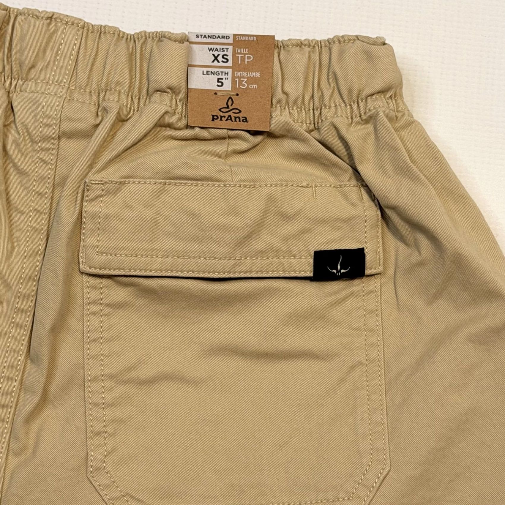 Prana prAna Mojave Short Mens XS Khaki Organic Cotton Stretch 5 Inseam Chino Casual Travel Shorts Beige Beige Mens XS Size US 27 - 5 Thumbnail
