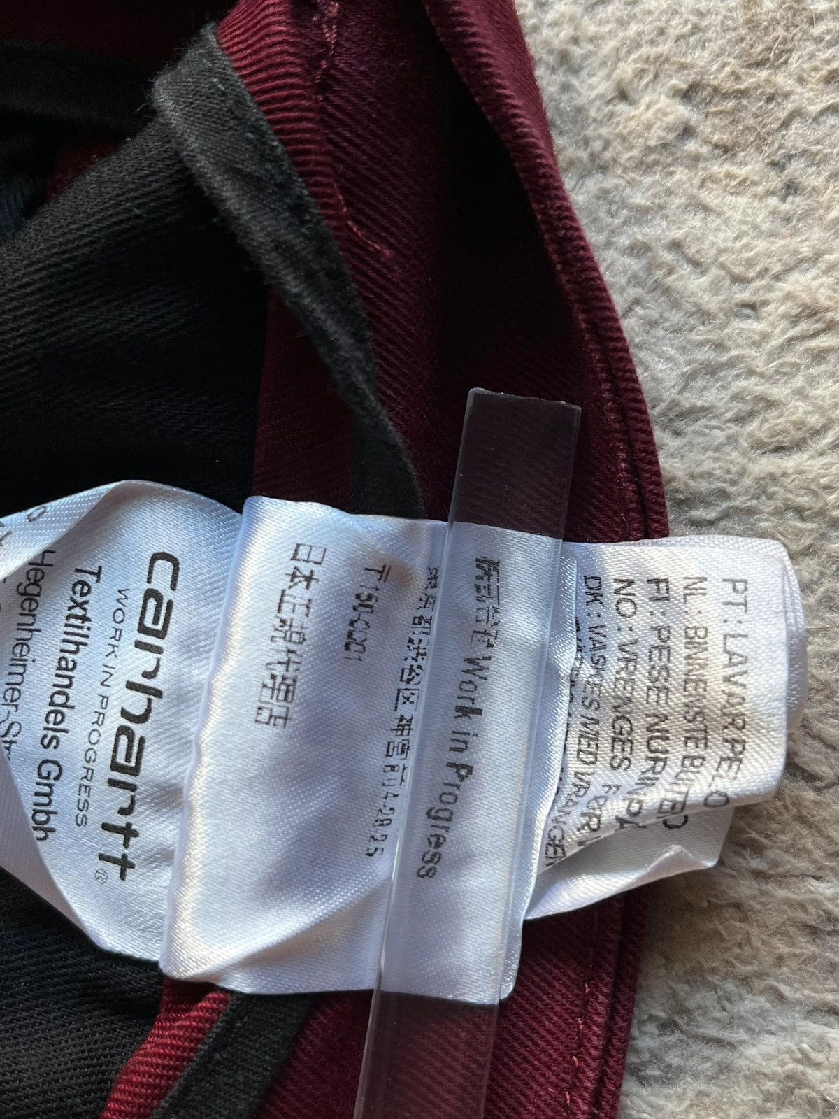 Carhartt Carhartt 2015 Chinos Pants Burgundy Deadstock Sz W 29 x L 32 Size 32" / US 10 / IT 46 - 7 Thumbnail