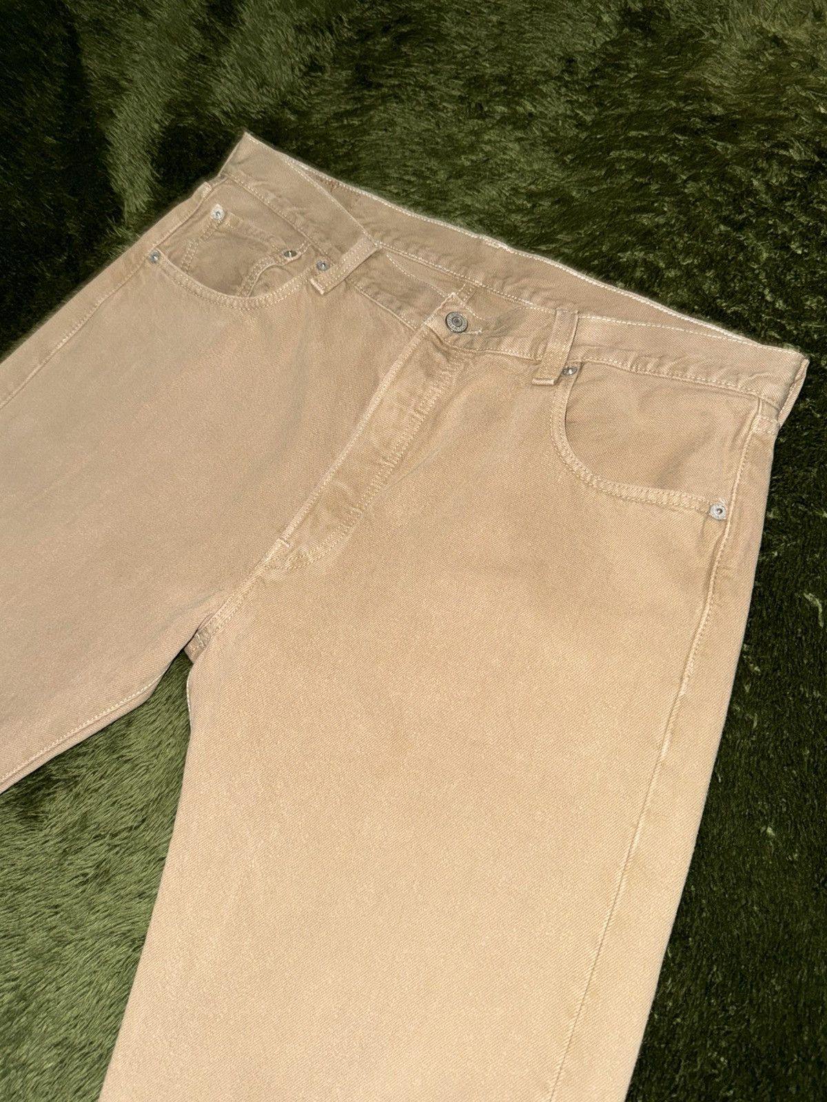 Levi's [W36/L29] Levi’s 501 USA Vintage Washed Denim Pants Beige Size US 36 / EU 52 - 2 Thumbnail