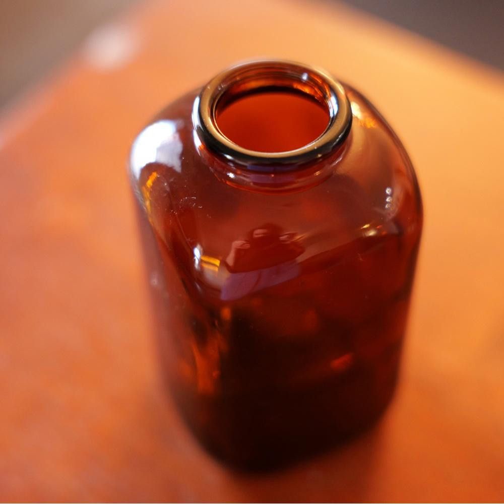 Designer Vintage 1890 Amber Glass Snuff Bottle Size ONE SIZE - 2 Thumbnail