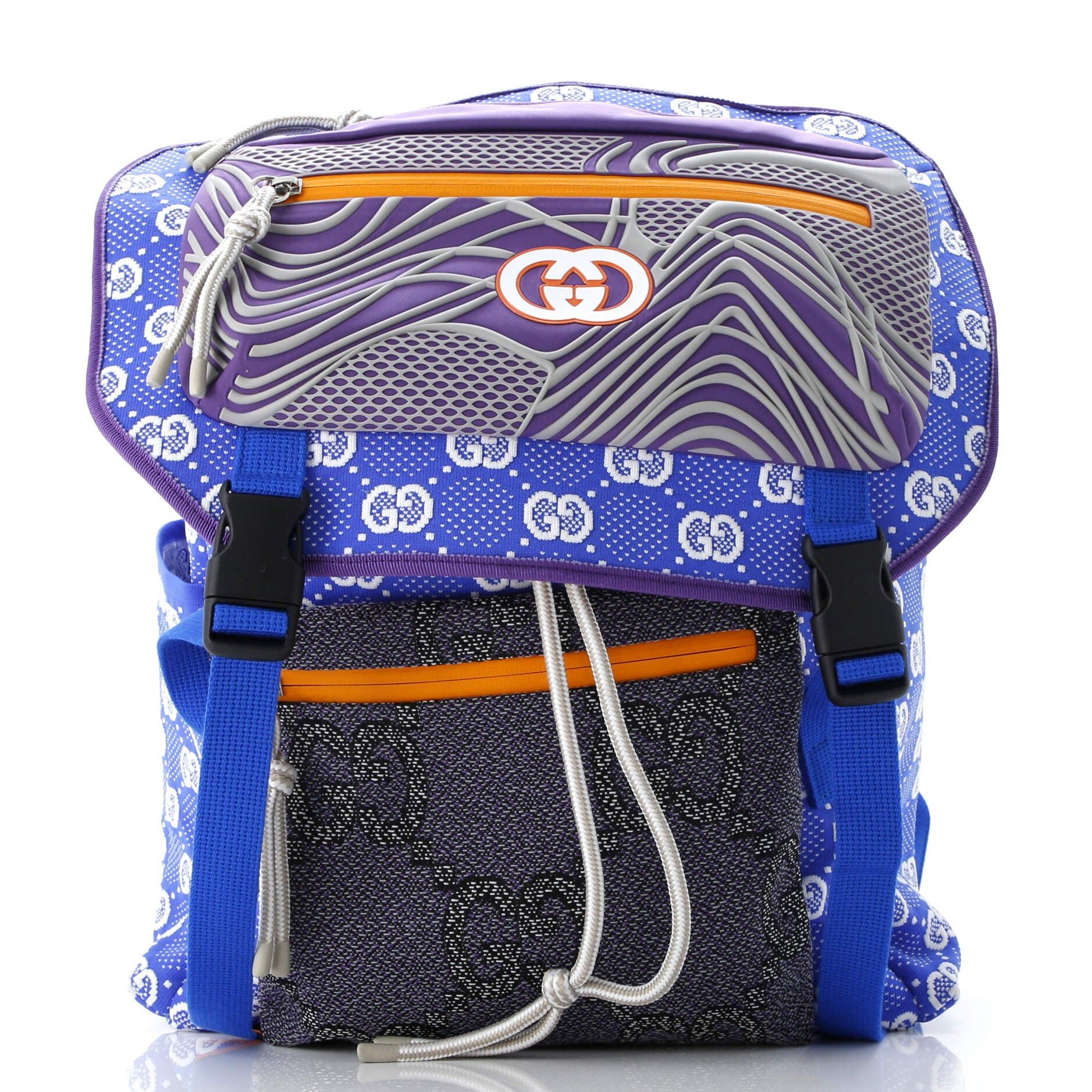 Gucci Panelled Double Buckle Backpack Size ONE SIZE - 1 Thumbnail