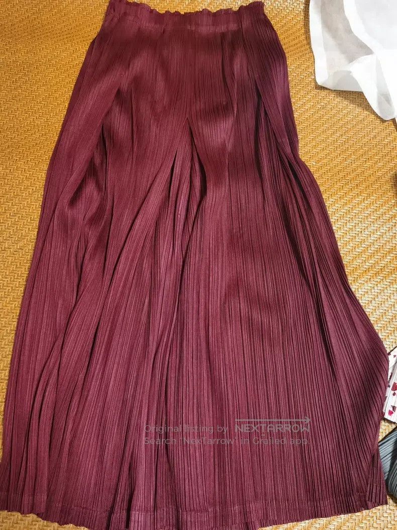 Issey Miyake Issey Miyake size:3 Pleated wide-leg pants Size 31" - 2 Thumbnail