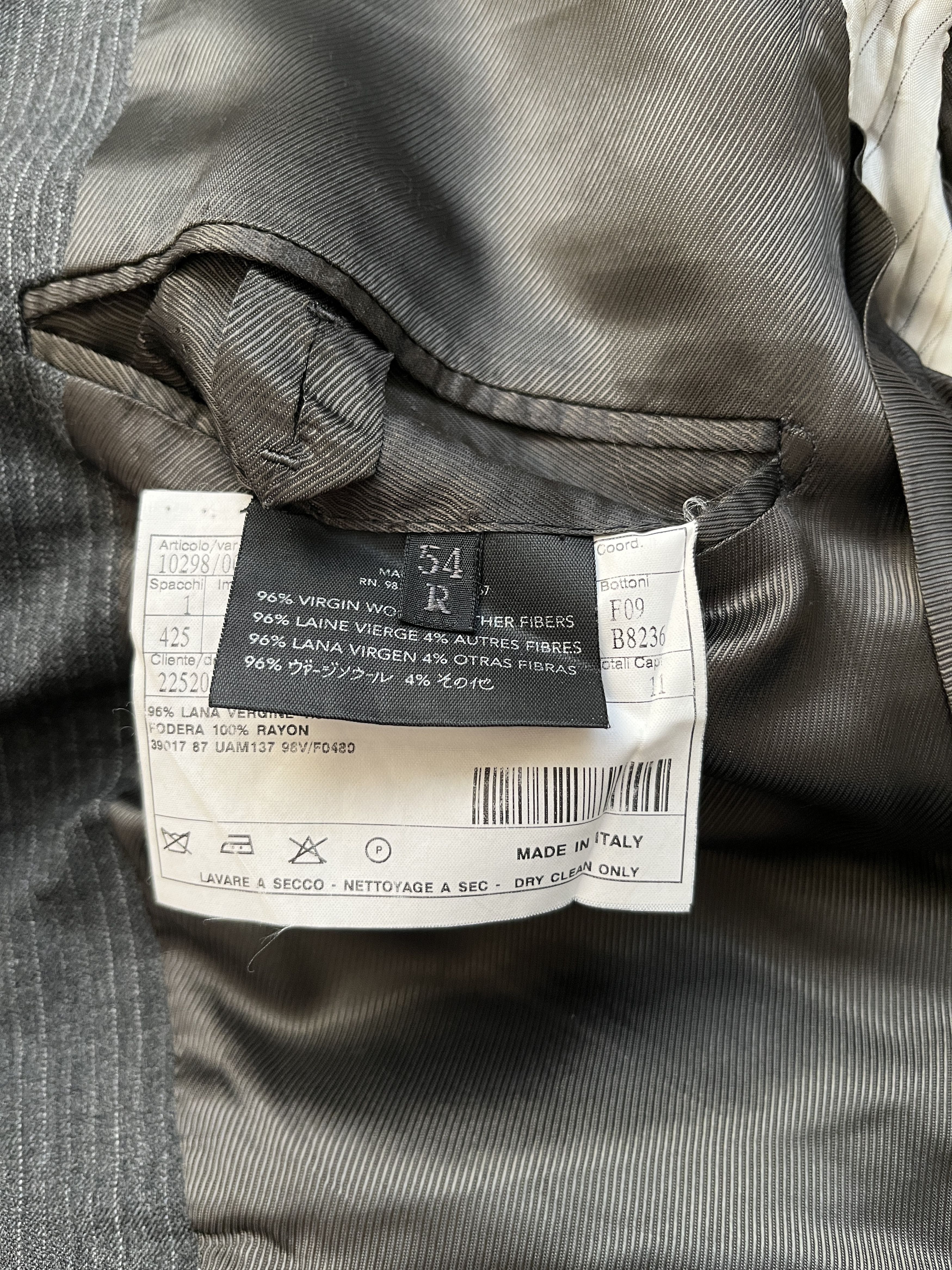 Prada ⚡️QUICK SALE⚡️Prada Gray Pinstripe Blazer Jacket Size US L / EU 52-54 / 3 - 4 Thumbnail