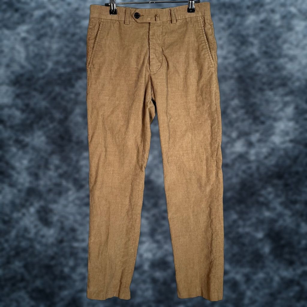 Vintage VINTAGE Kent & Curwen England Briggs Corduroy Pants Adult 30 Beige Straight Leg Mens Size US 30 / EU 46 - 1 Thumbnail