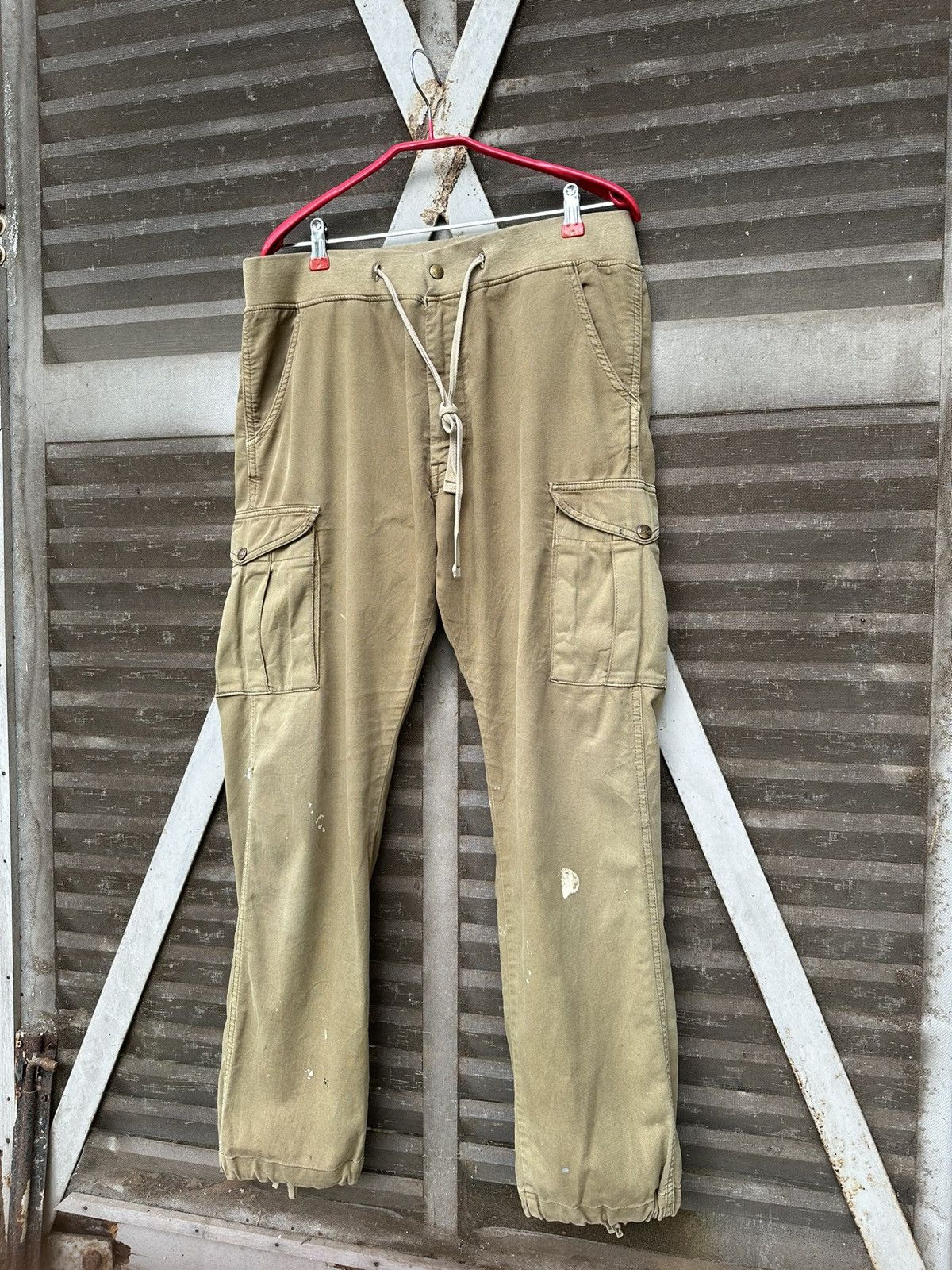 Vintage 👹Vintage THRASHED LEE Baggy Jogger Pants Size US 31 - 2 Thumbnail
