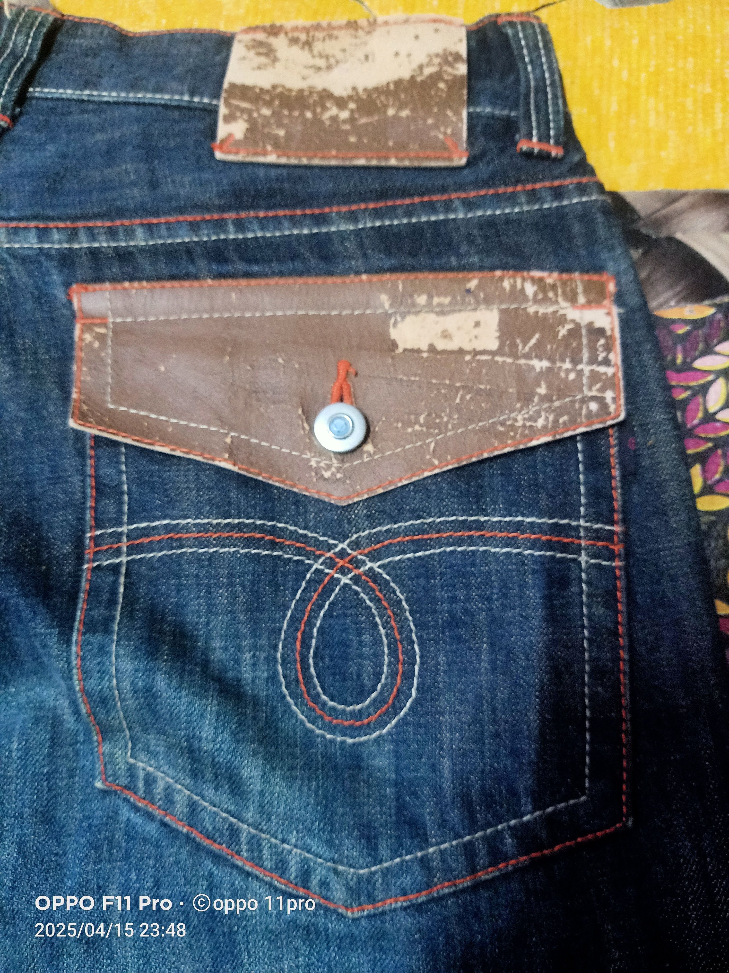 If Six Was Nine × Le Grande Bleu (L.G.B.) Wild Khakis Flare Denim Loose Rise Size US 31 - 20 Thumbnail