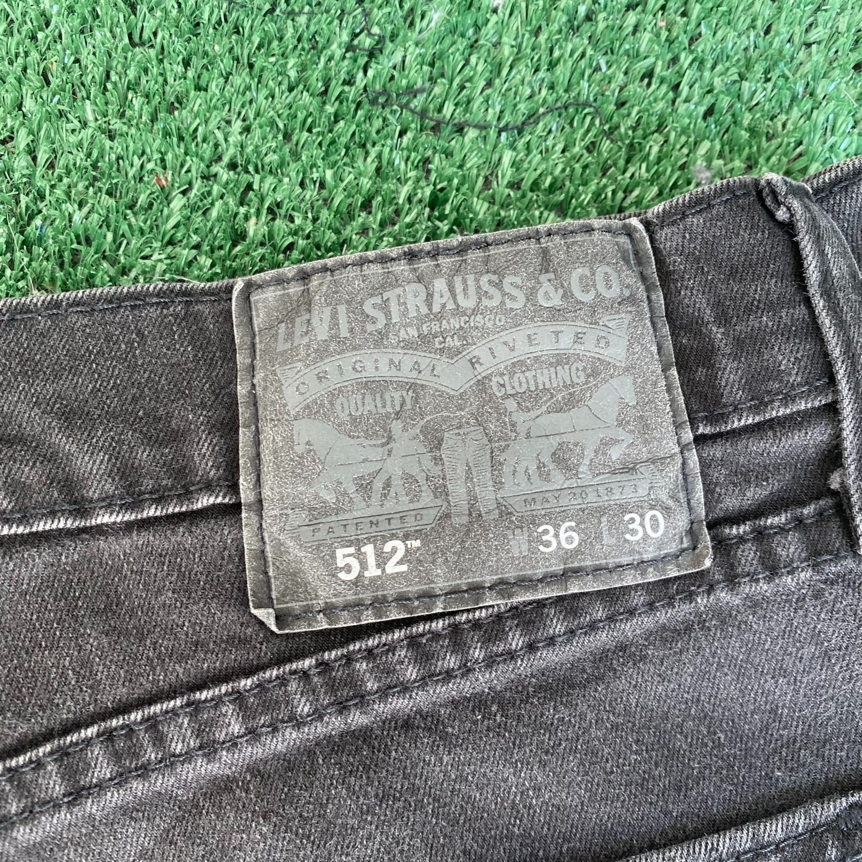 Levi's Vintage Y2K Levi's 512 Jeans Black Slim Taper Pants Size US 36 / EU 52 - 3 Thumbnail