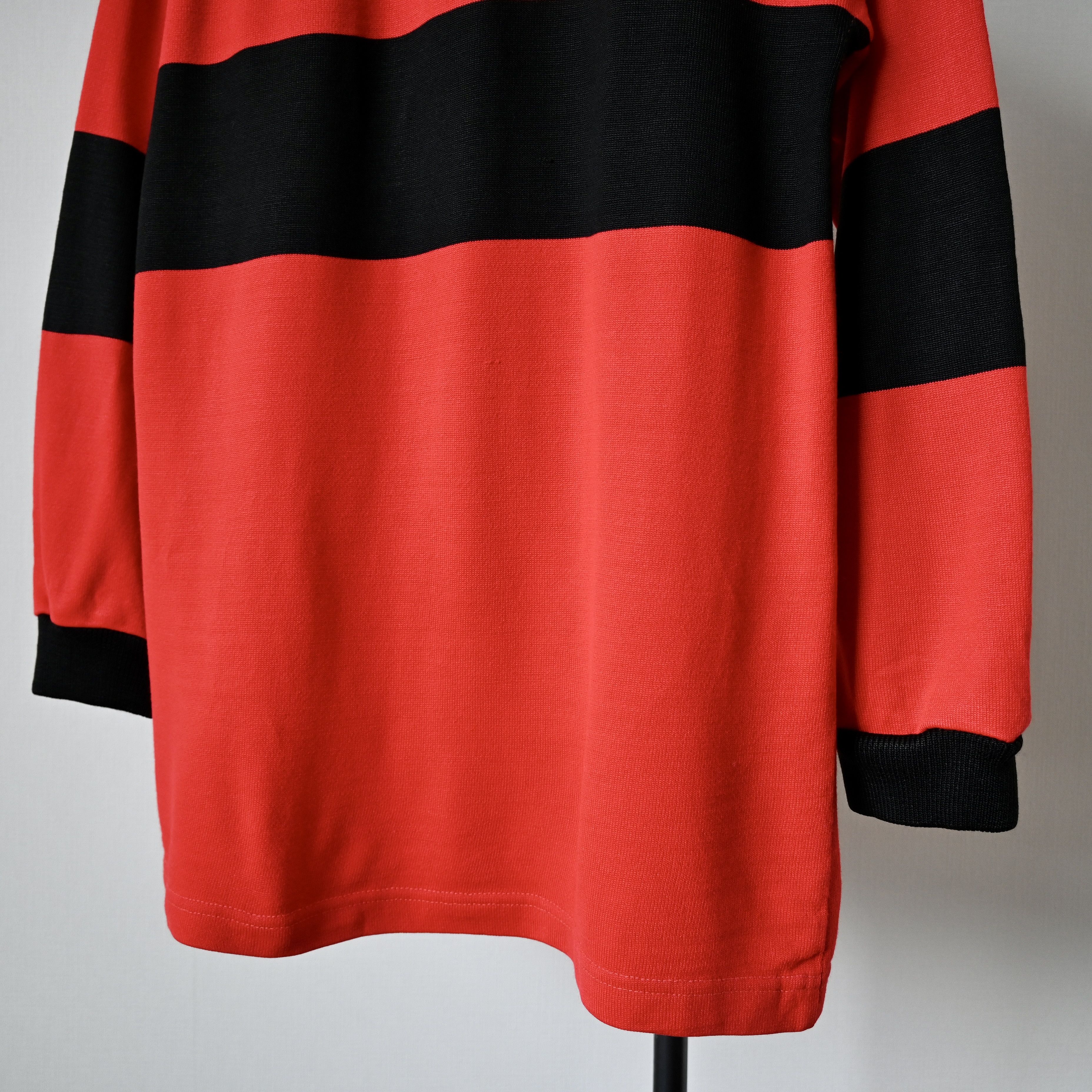 Vintage VTG 1990s STAG RUGBY PRODUCT red x black rugby shirt Size US S / EU 44-46 / 1 - 4 Thumbnail