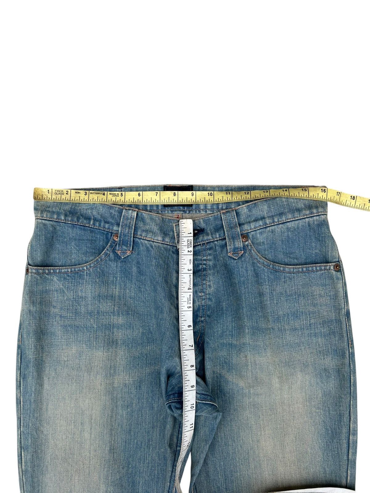 If Six Was Nine Dirty Mud Denim Vintage Acoustic Japan Flare Jeans Size US 31 - 4 Thumbnail