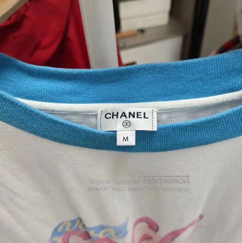 Chanel Chanel White Cotton Long Sleeve T-Shirt . Size M / US 6-8 / IT 42-44 - 3 Thumbnail