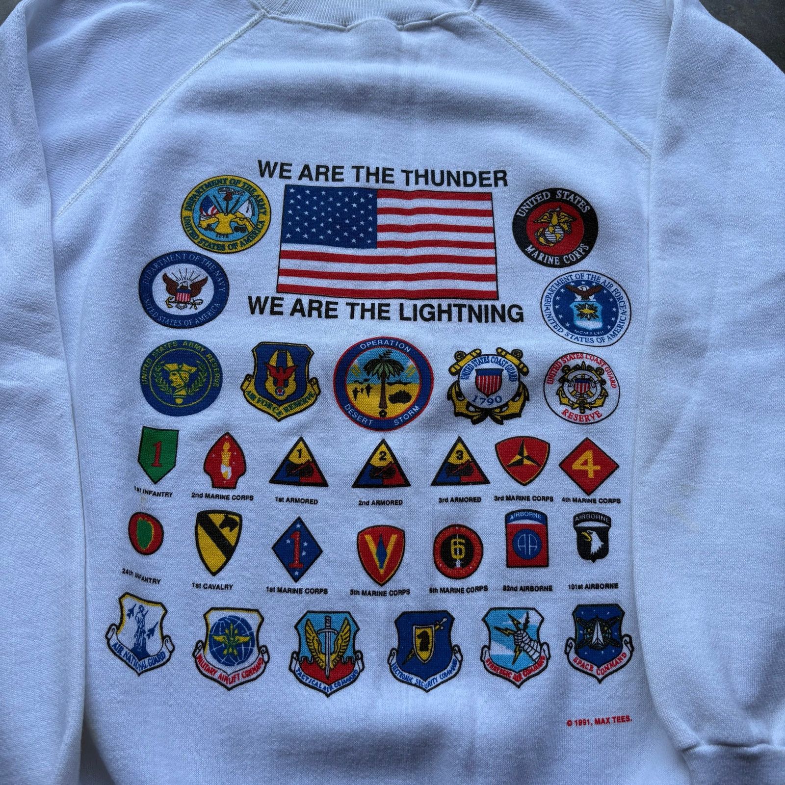 Hanes Vintage 90s Desert Storm Sweatshirt Size US XL / EU 56 / 4 - 5 Thumbnail