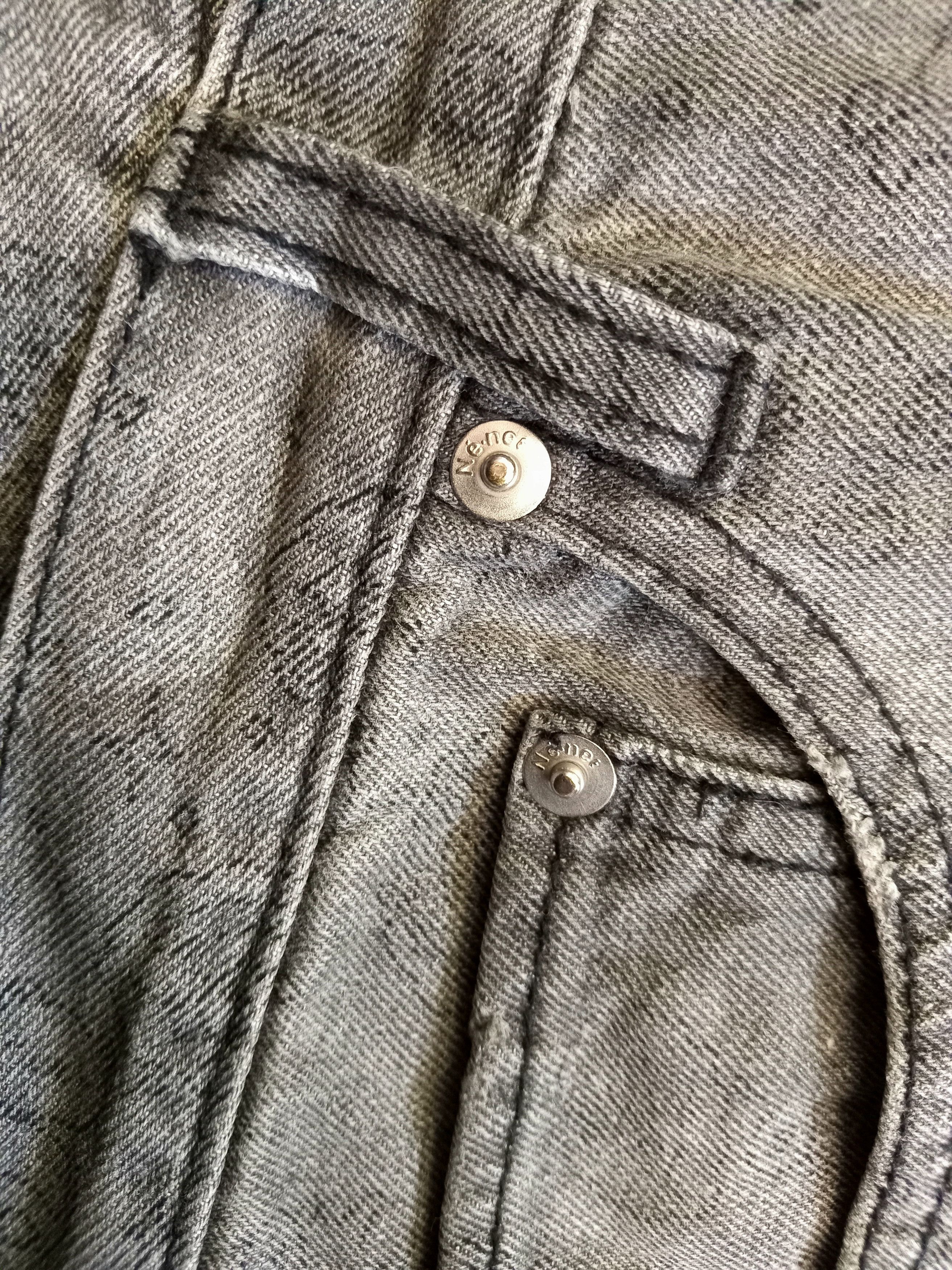 Issey Miyake × Japanese Brand × Ne-Net NE-NET x Suzuki Hiroyuki Japanese Printed Faded Jeans Size US 31 - 9 Thumbnail