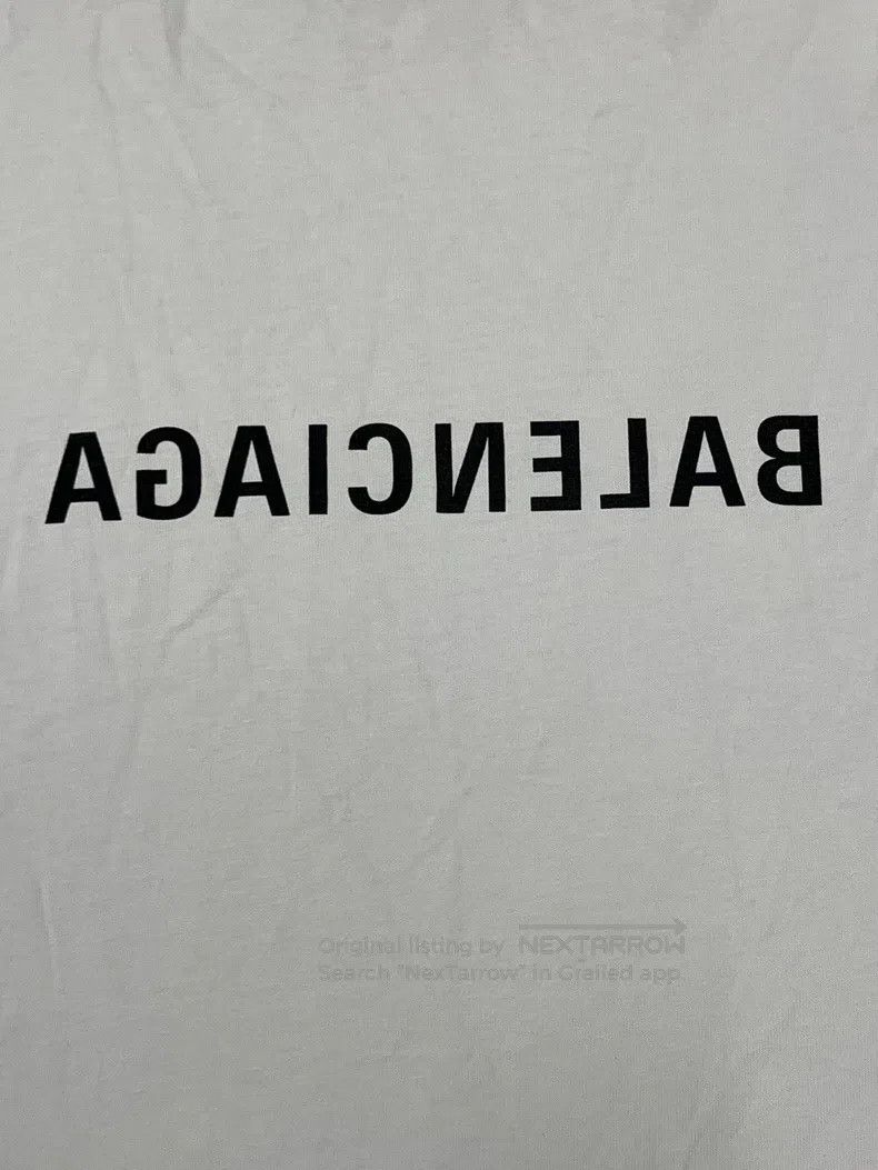 Balenciaga Balenciaga Mirror Image Logo Short Sleeve T-Shirt Size US L / EU 52-54 / 3 - 3 Thumbnail