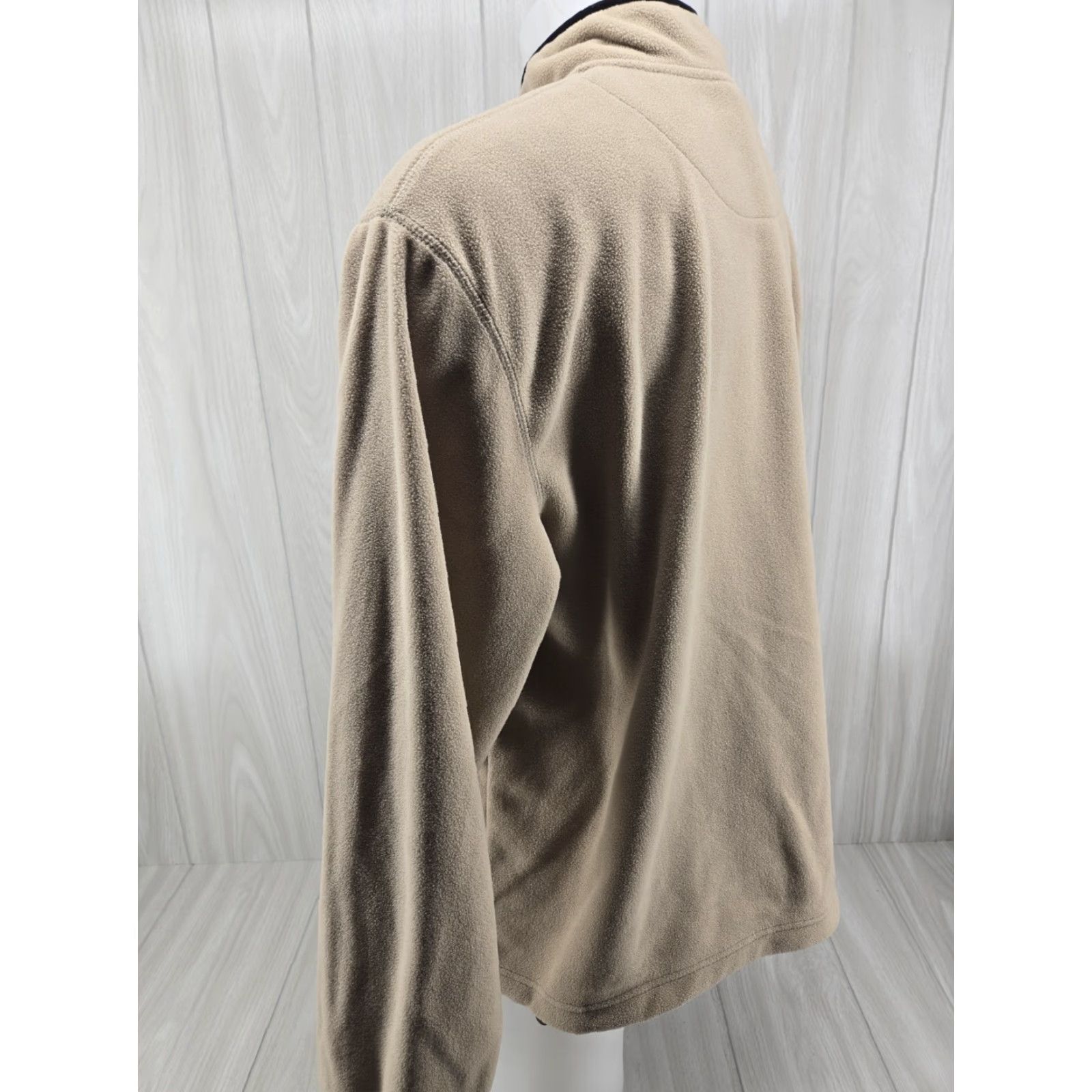 Logo 7 Ducks Unlimited Men's Fleece Jacket XL Full Zip Tan Hunting Embroidered Logo Size US XL / EU 56 / 4 - 7 Thumbnail