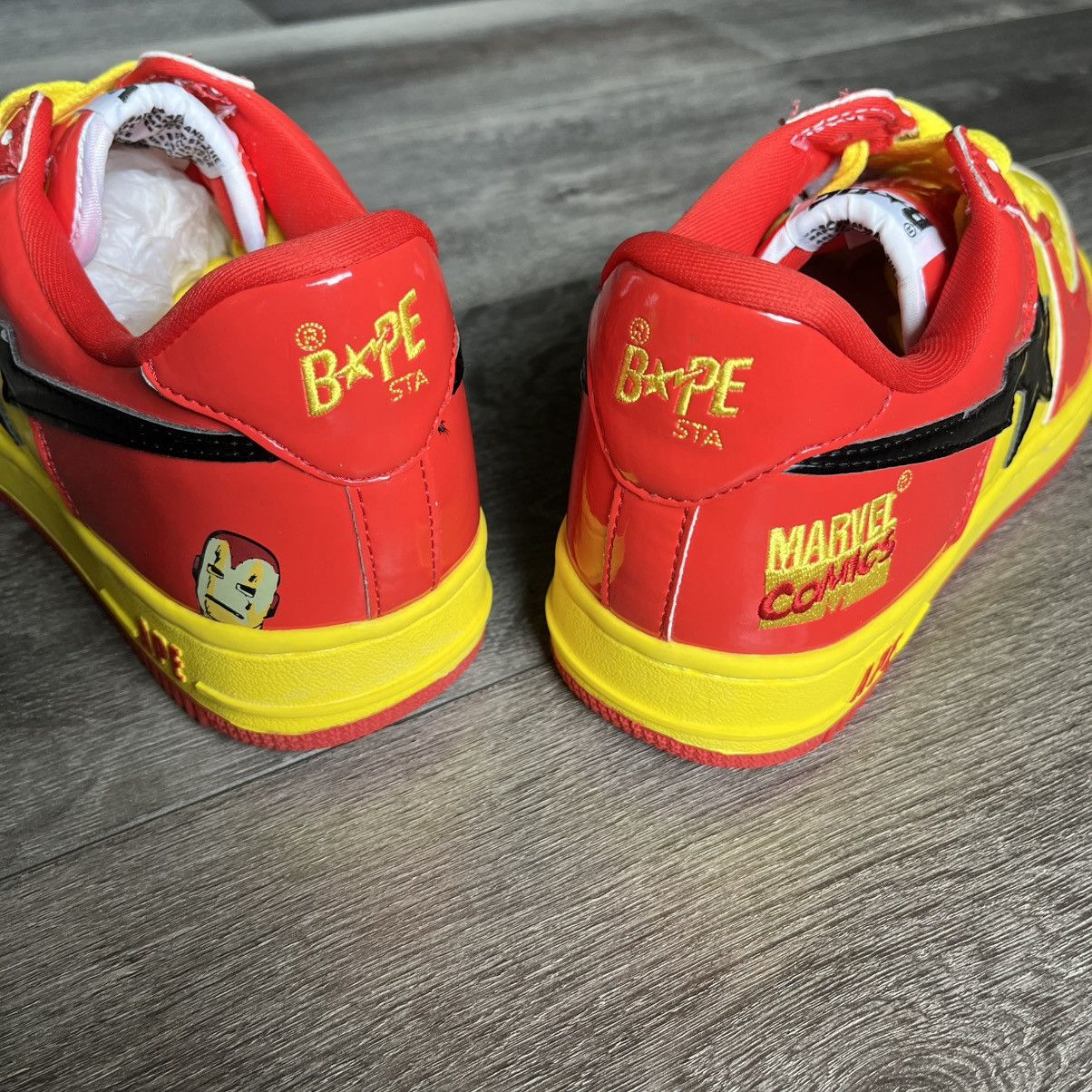 Bape × Marvel Comics NEW RARE OG 2005 A BATHING APE BAPESTA IRON MAN MARVEL SHOES Size US 8 / EU 41 - 5 Thumbnail